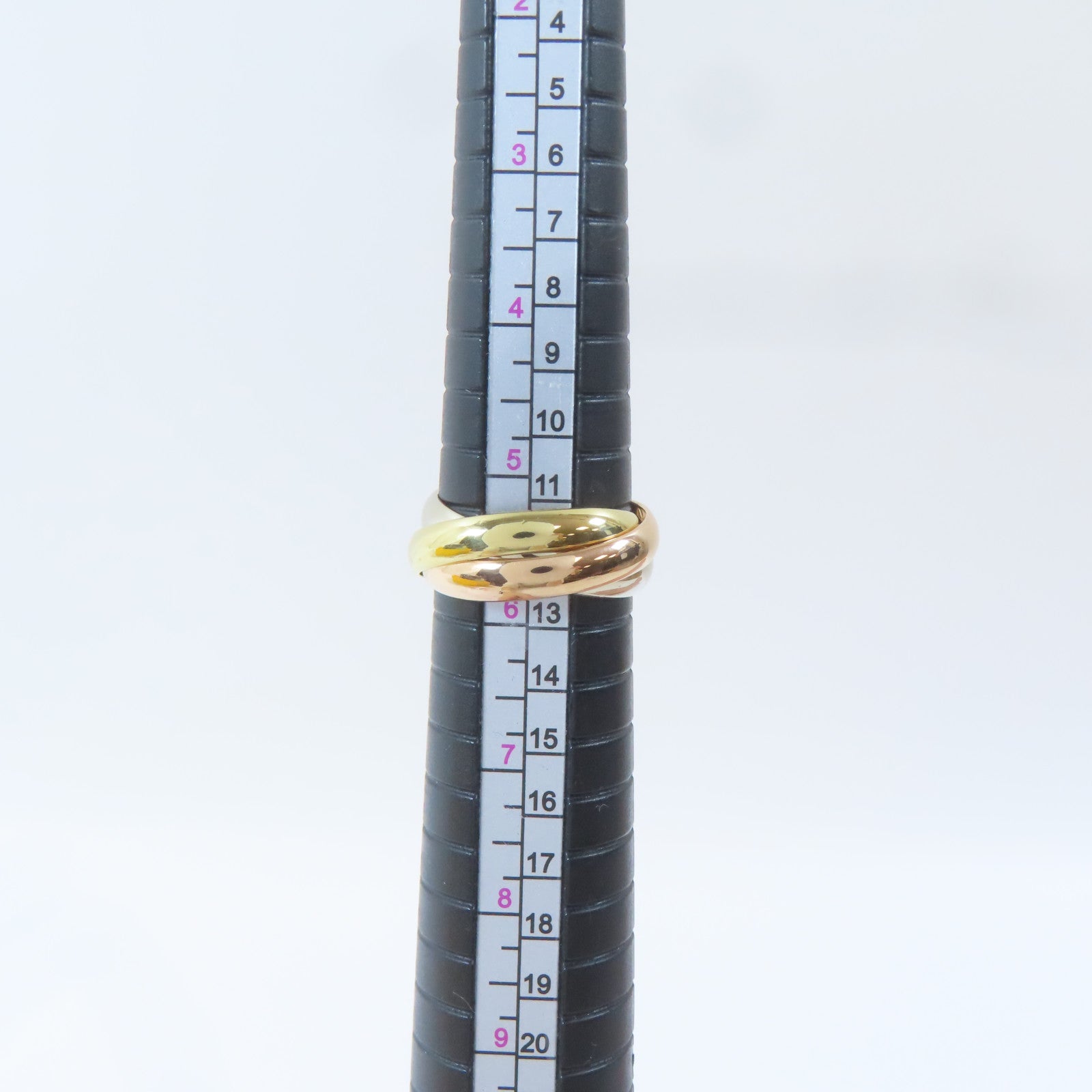 CARTIER 18K黃金/白金/玫瑰金Trinity Ring戒指Cartier#51/US#5.75