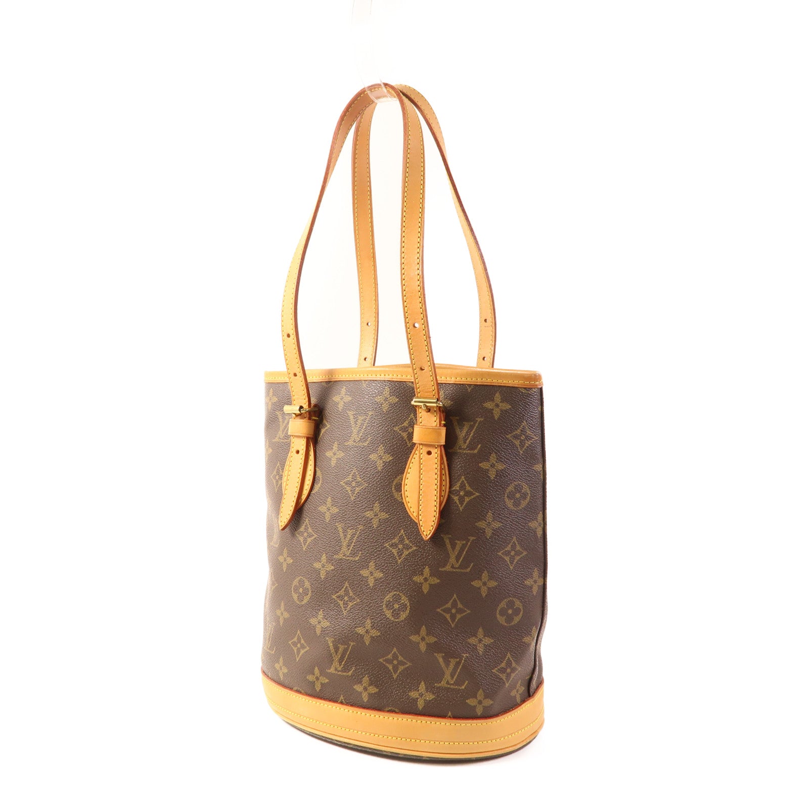 LOUIS VUITTON Monogram Bucket PM金扣手挽袋
