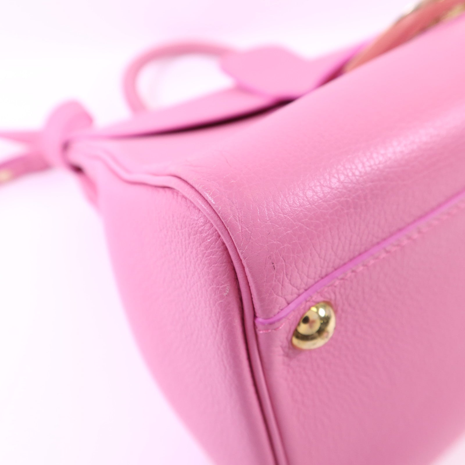 Delvaux 牛皮皮革Brillant MM金扣手挽肩背兩用袋