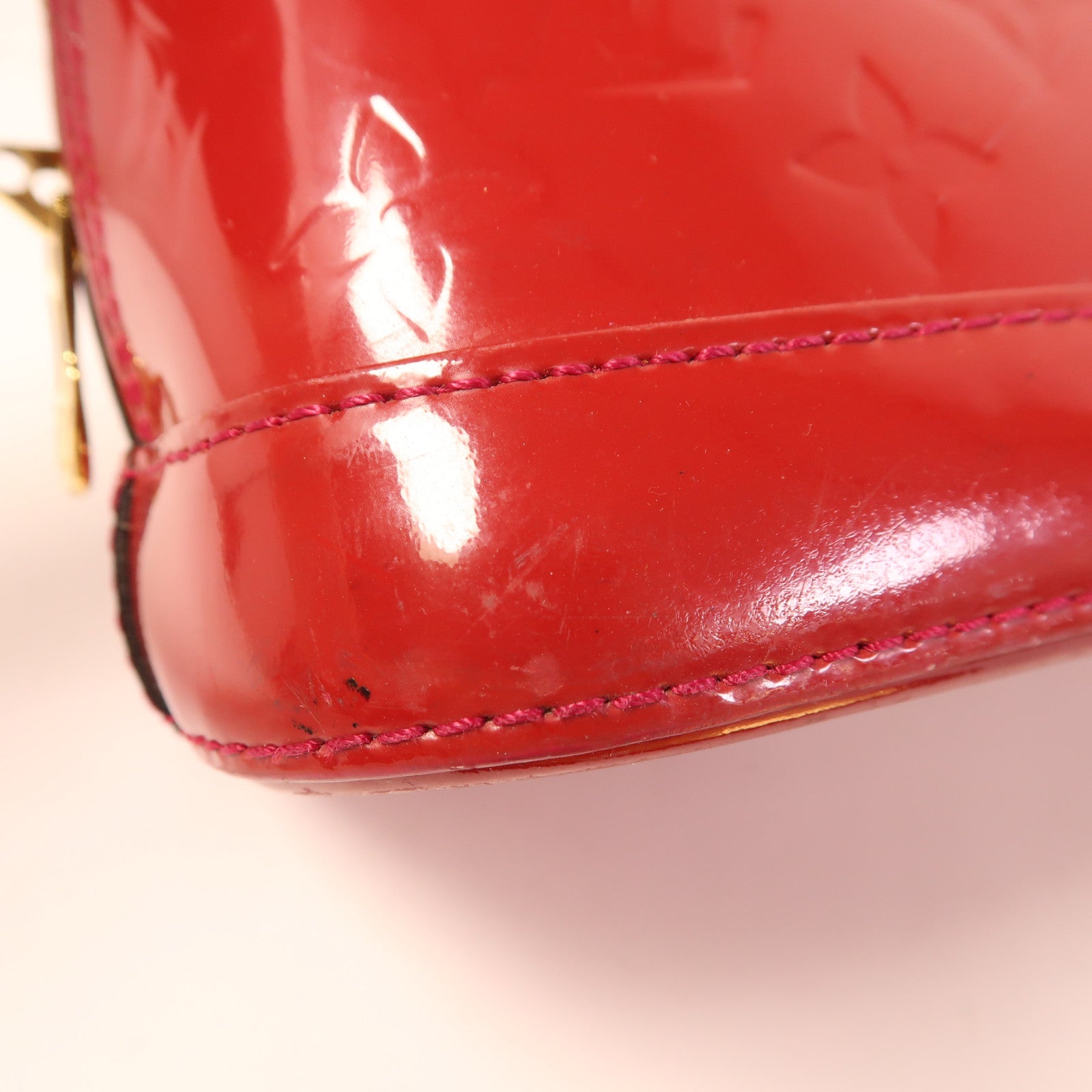 LOUIS VUITTON Vernis Alma BB金扣手挽肩背兩用袋