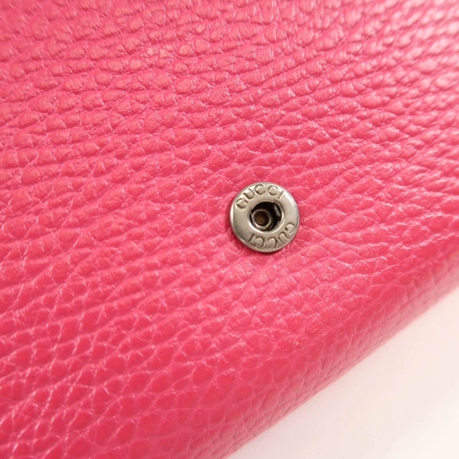 GUCCI GG Shoulder Bag Calfskin Leather