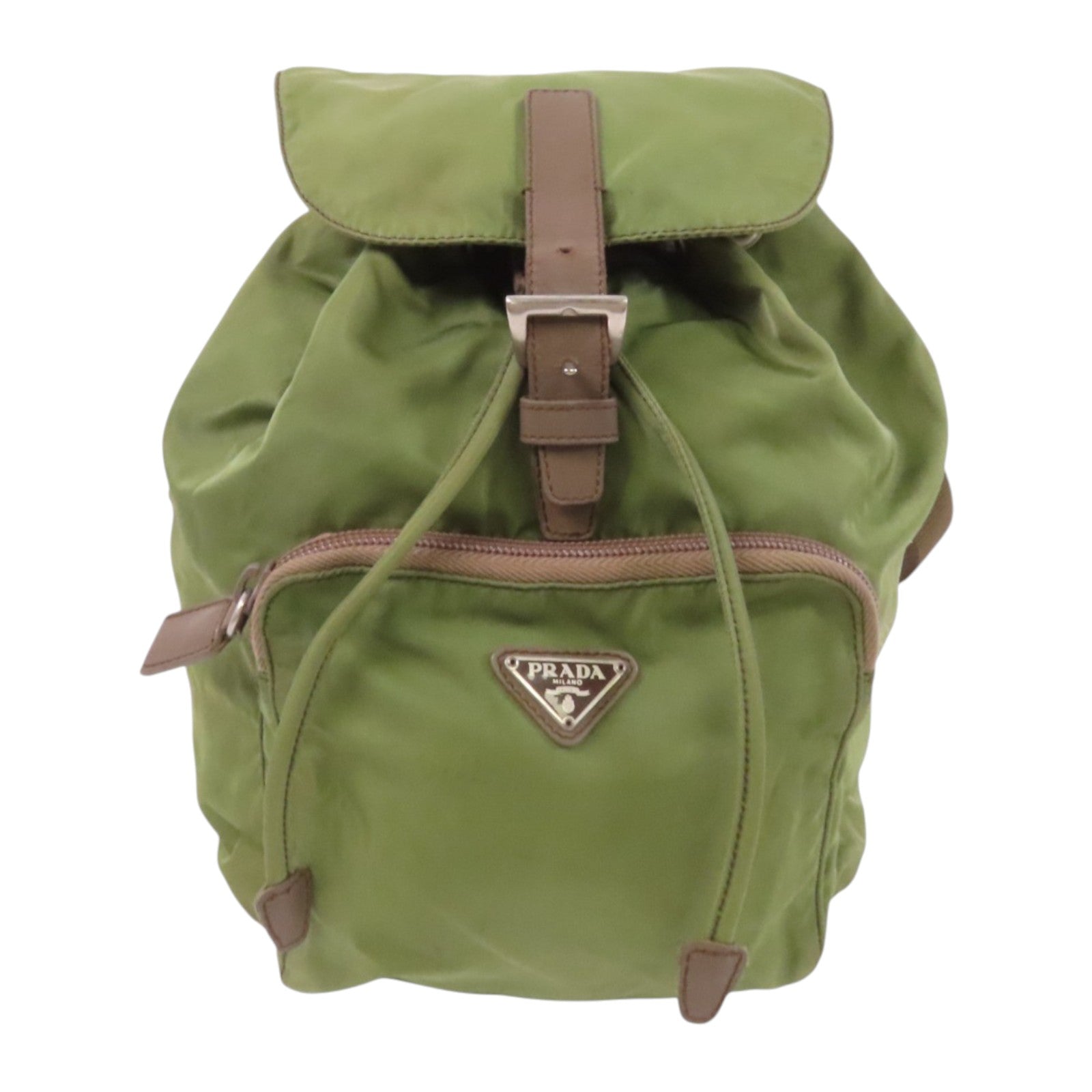 PRADA 尼龍Rucksack銀扣背包