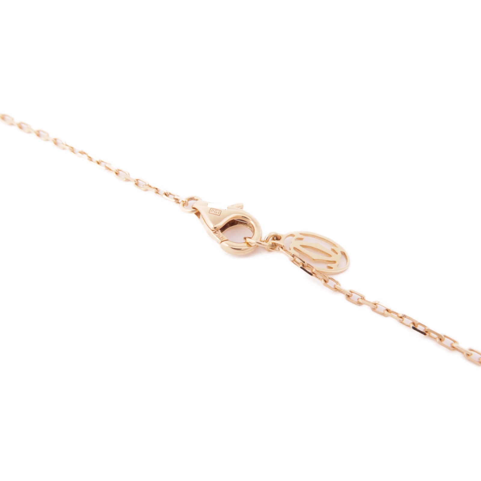 CARTIER 18K玫瑰金Juste Un Clou Diamond Necklace鑽石項鍊