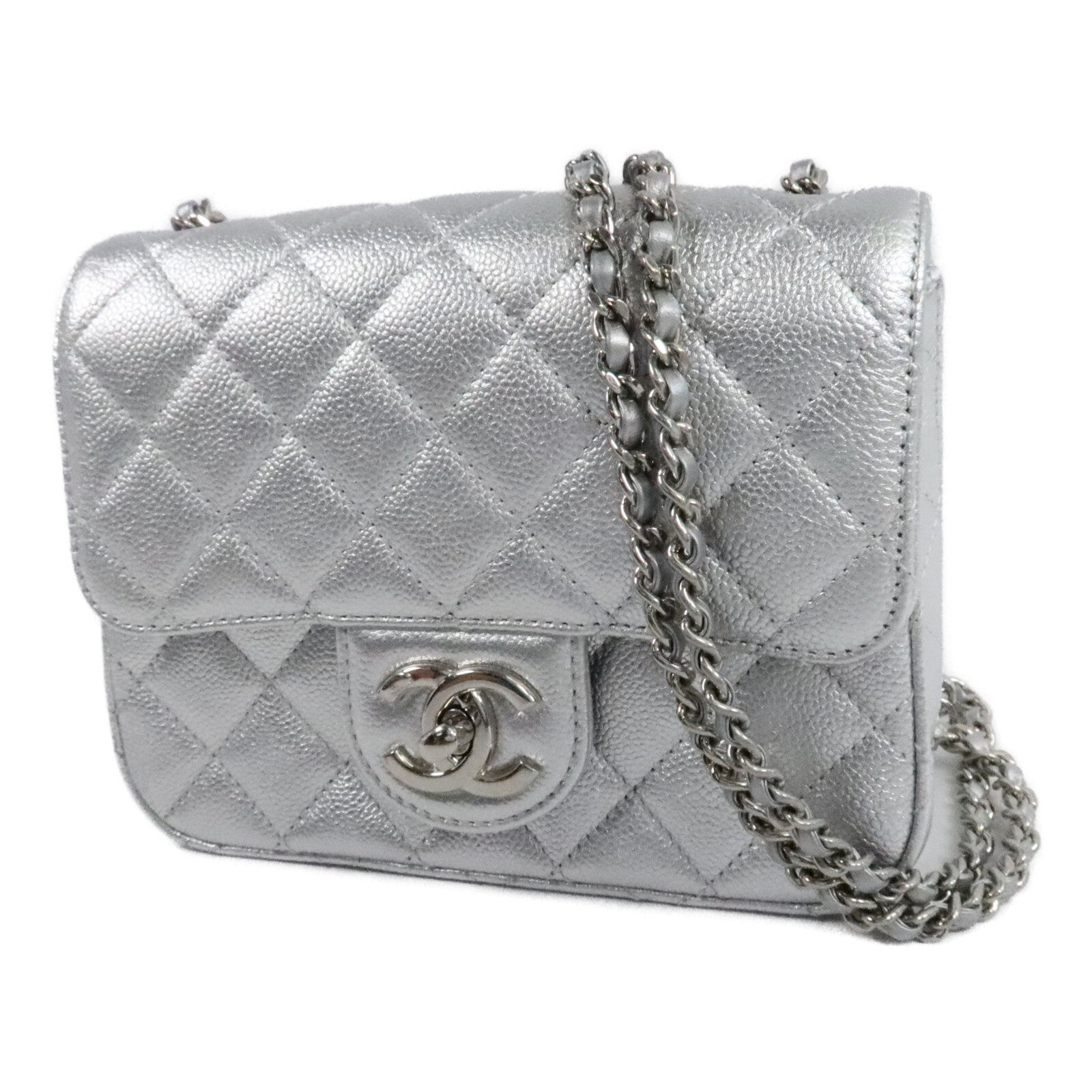 CHANEL 牛皮皮革Mini Classic 17鏈帶肩背袋