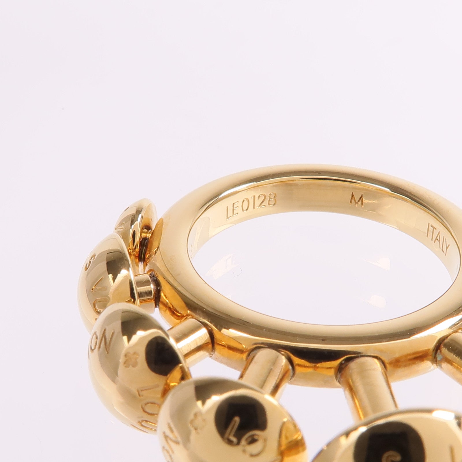 LOUIS VUITTON 【激減優惠】金屬Studdy Ring戒指US#6.5
