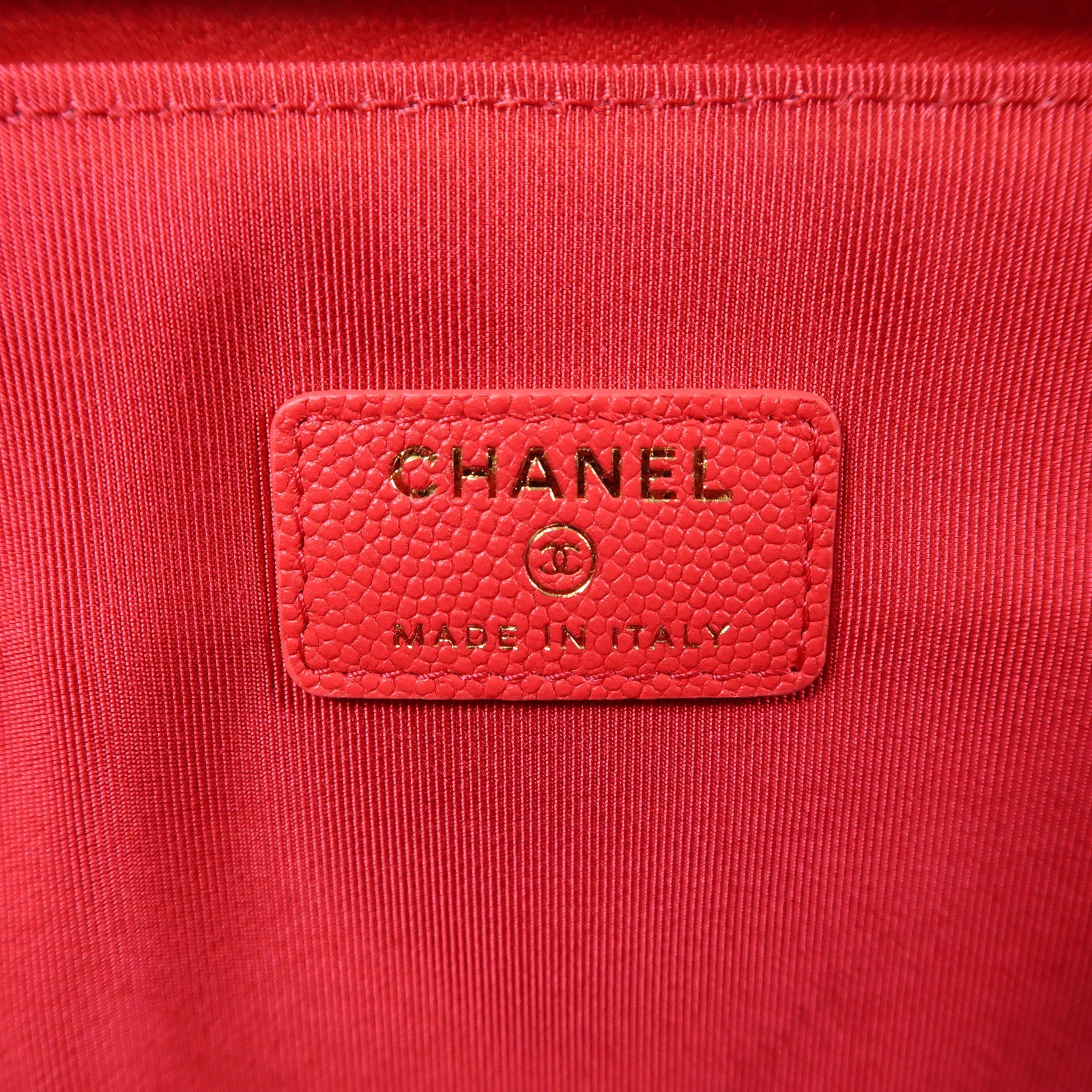 CHANEL 牛皮皮革Clutch金扣手拿包