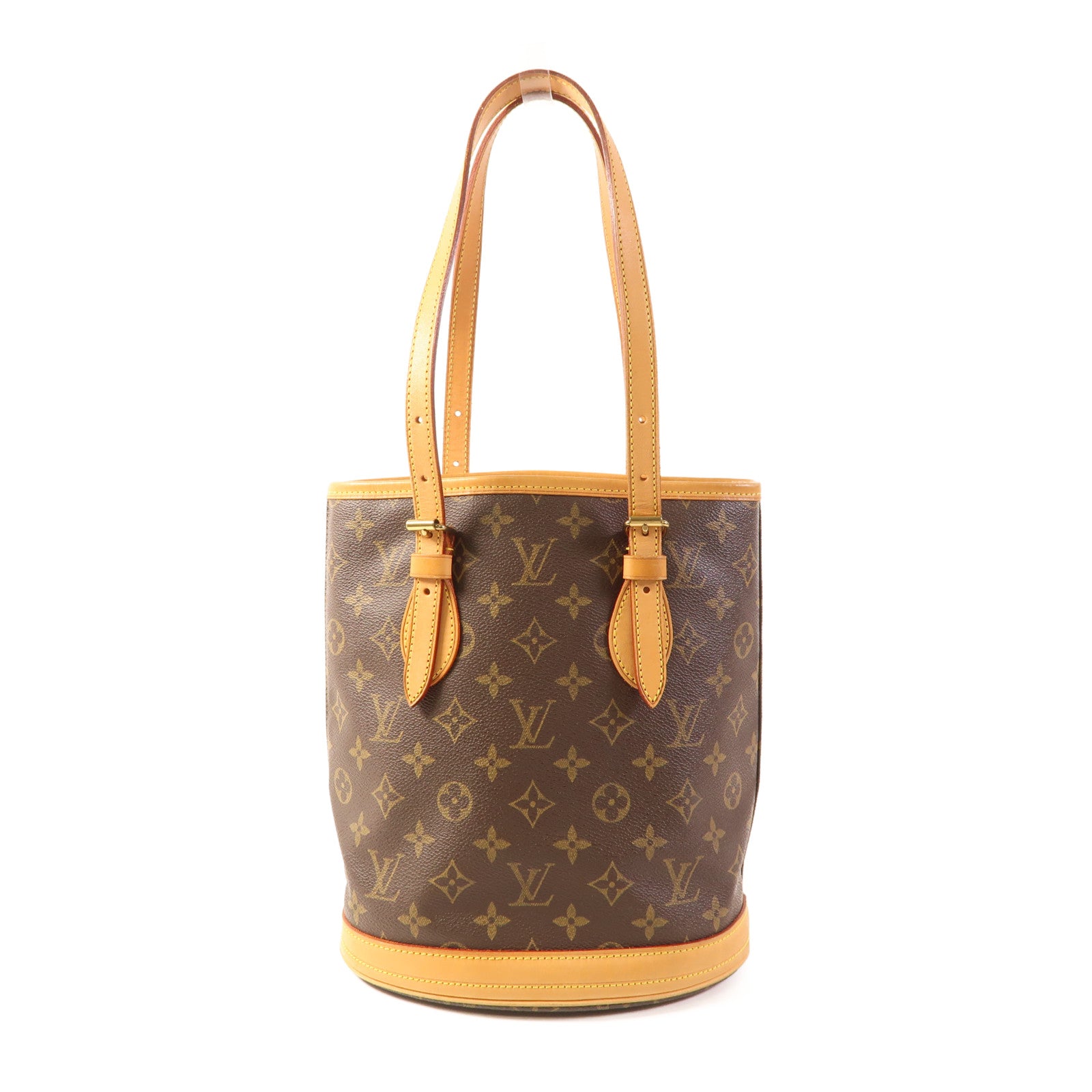 LOUIS VUITTON Monogram Bucket PM金扣手挽袋