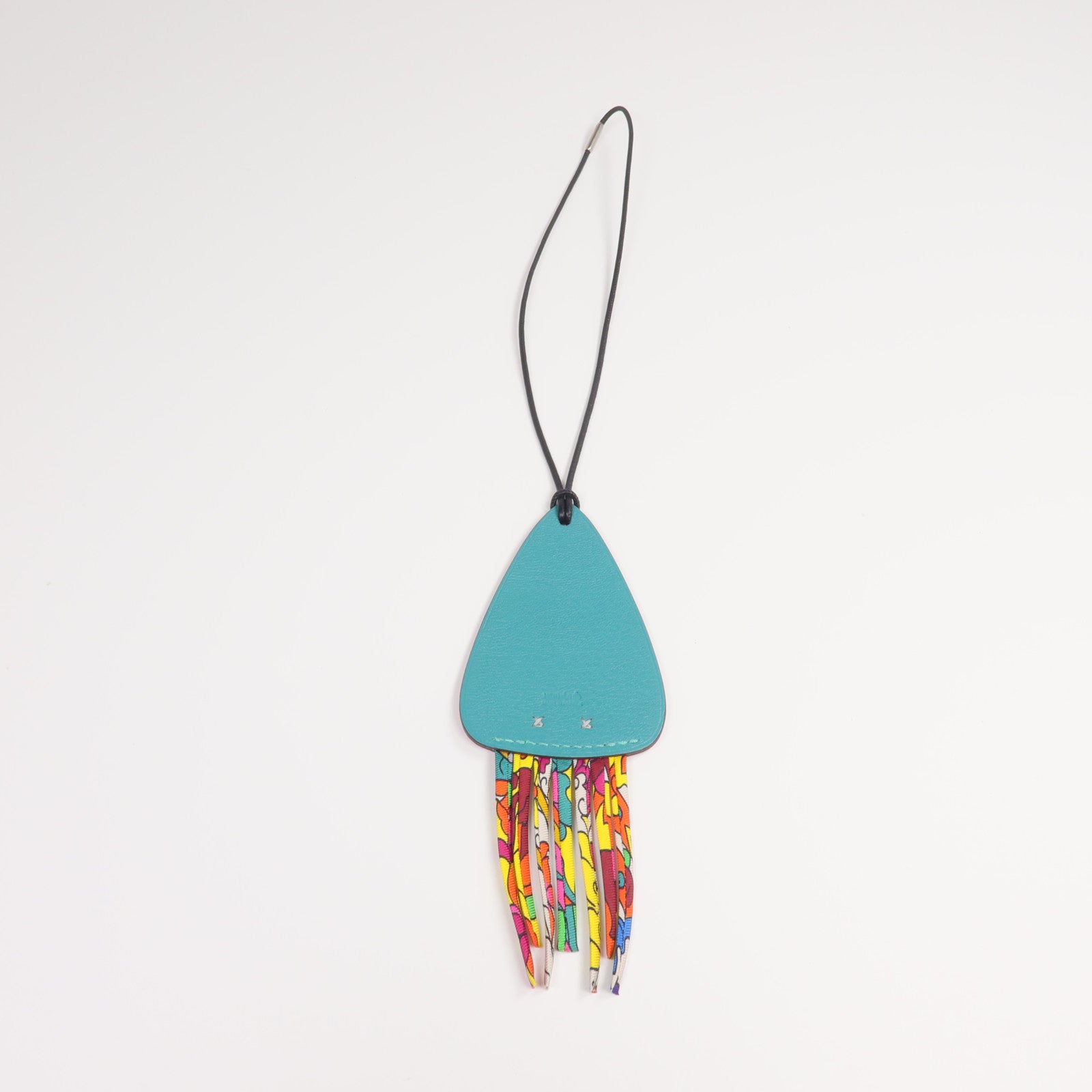 HERMES Clemence/Chevre皮革/絲質H Squid Charm掛飾