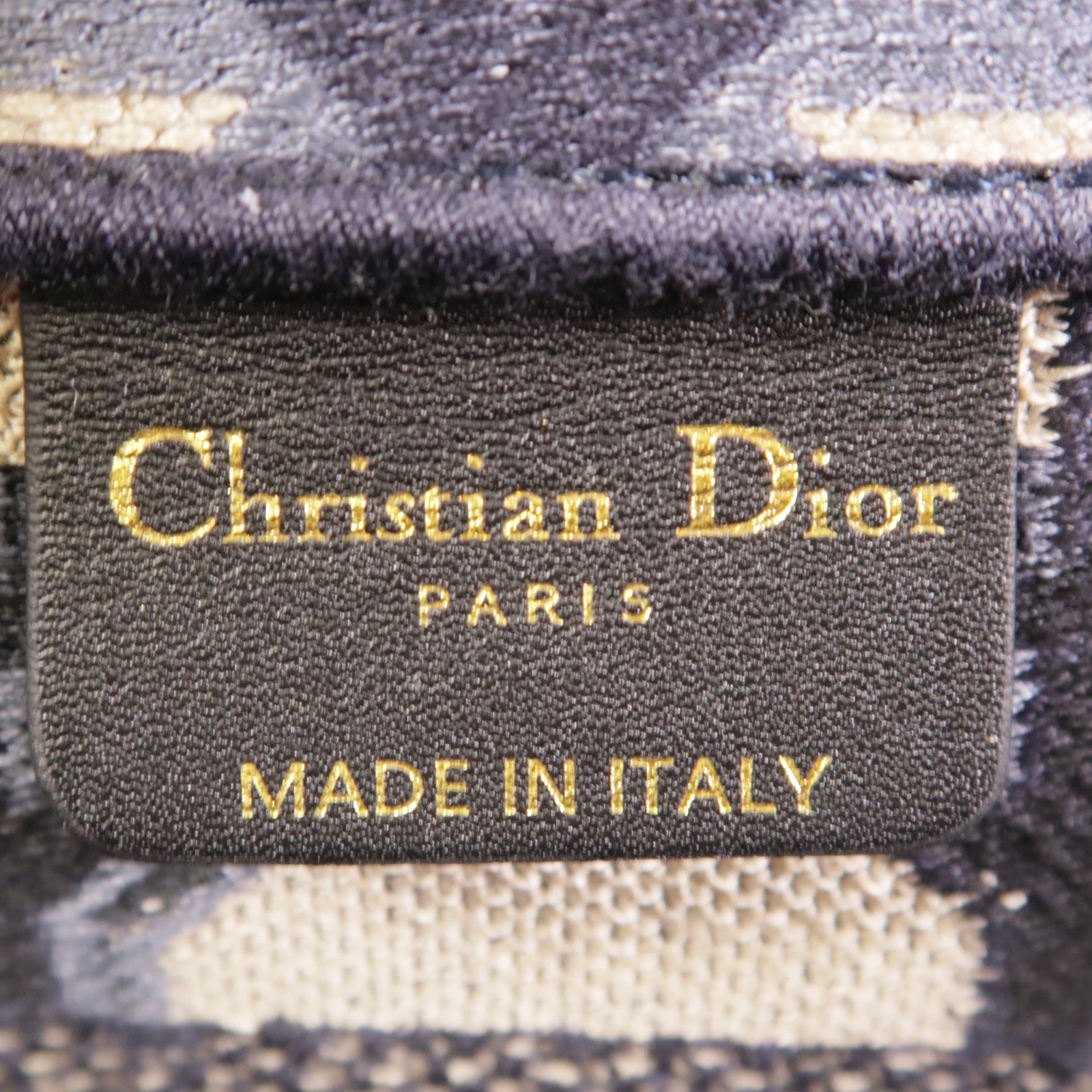 Dior CD GHW Hat Basket 2 Way Bag Canvas Navy/Beige
