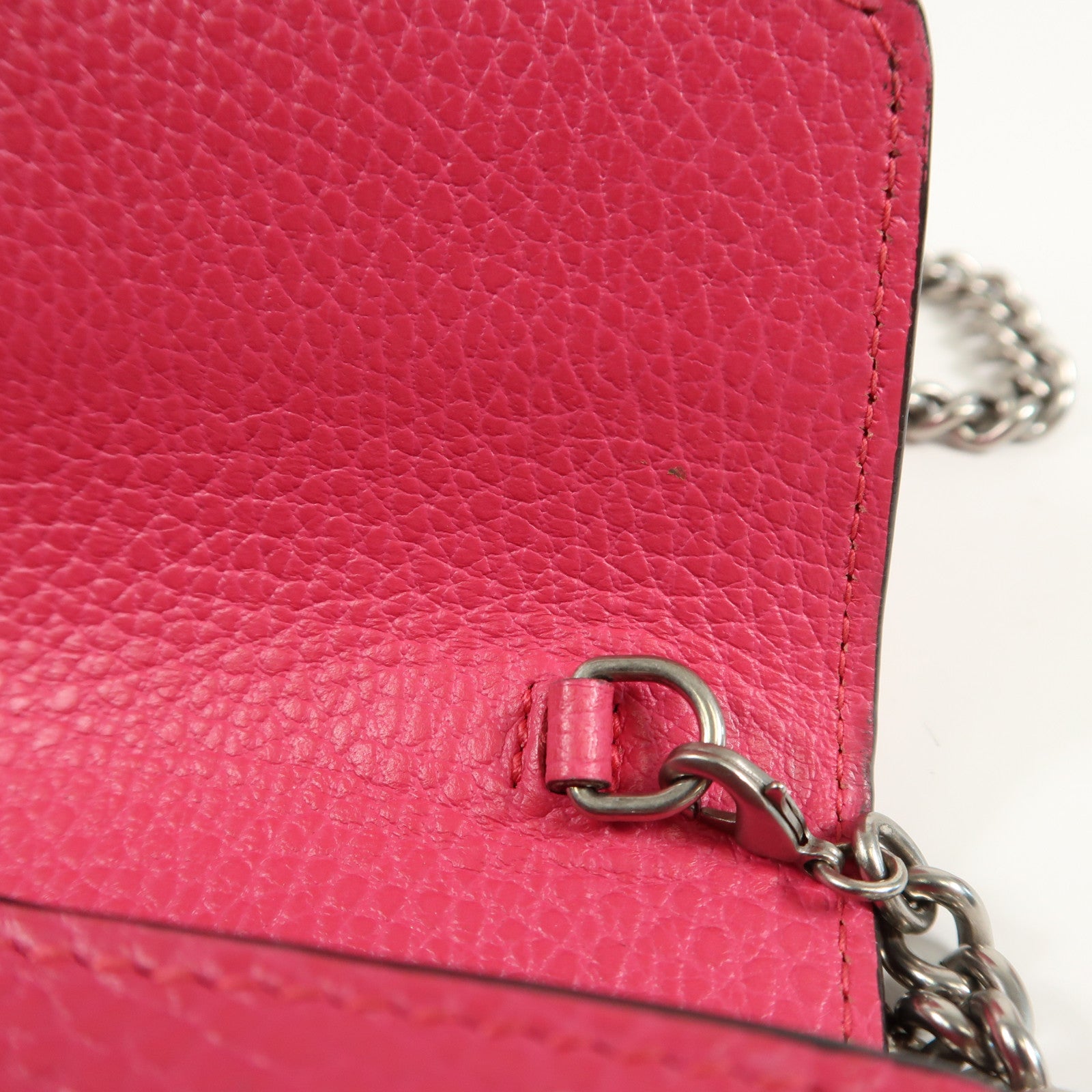 GUCCI GG Shoulder Bag Calfskin Leather