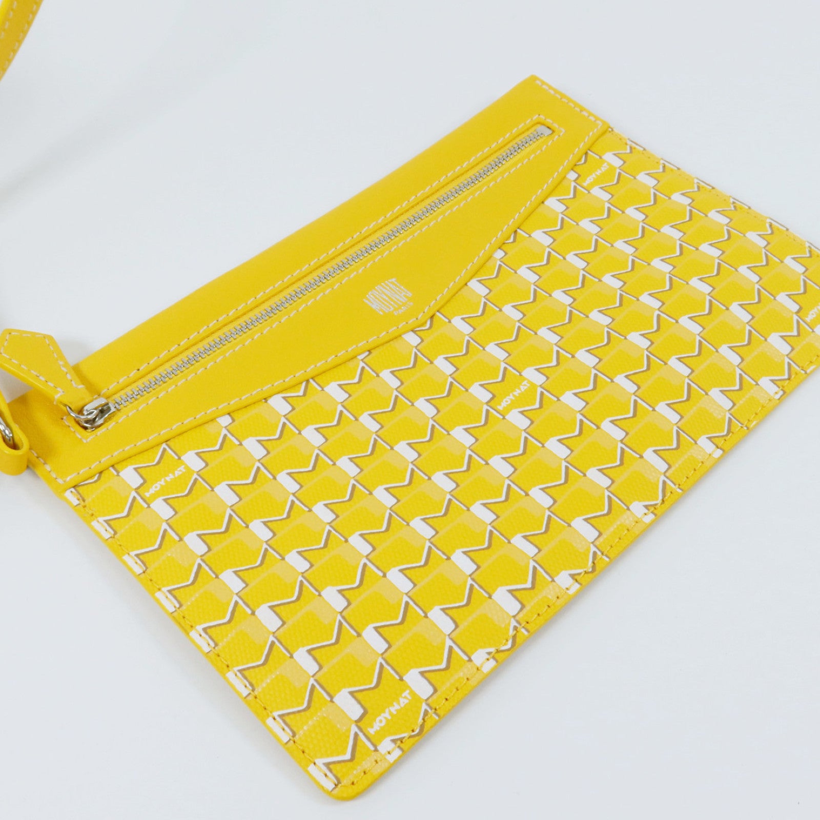 SELECTION 塗層帆布Moynat M Tote PM銀扣肩背袋