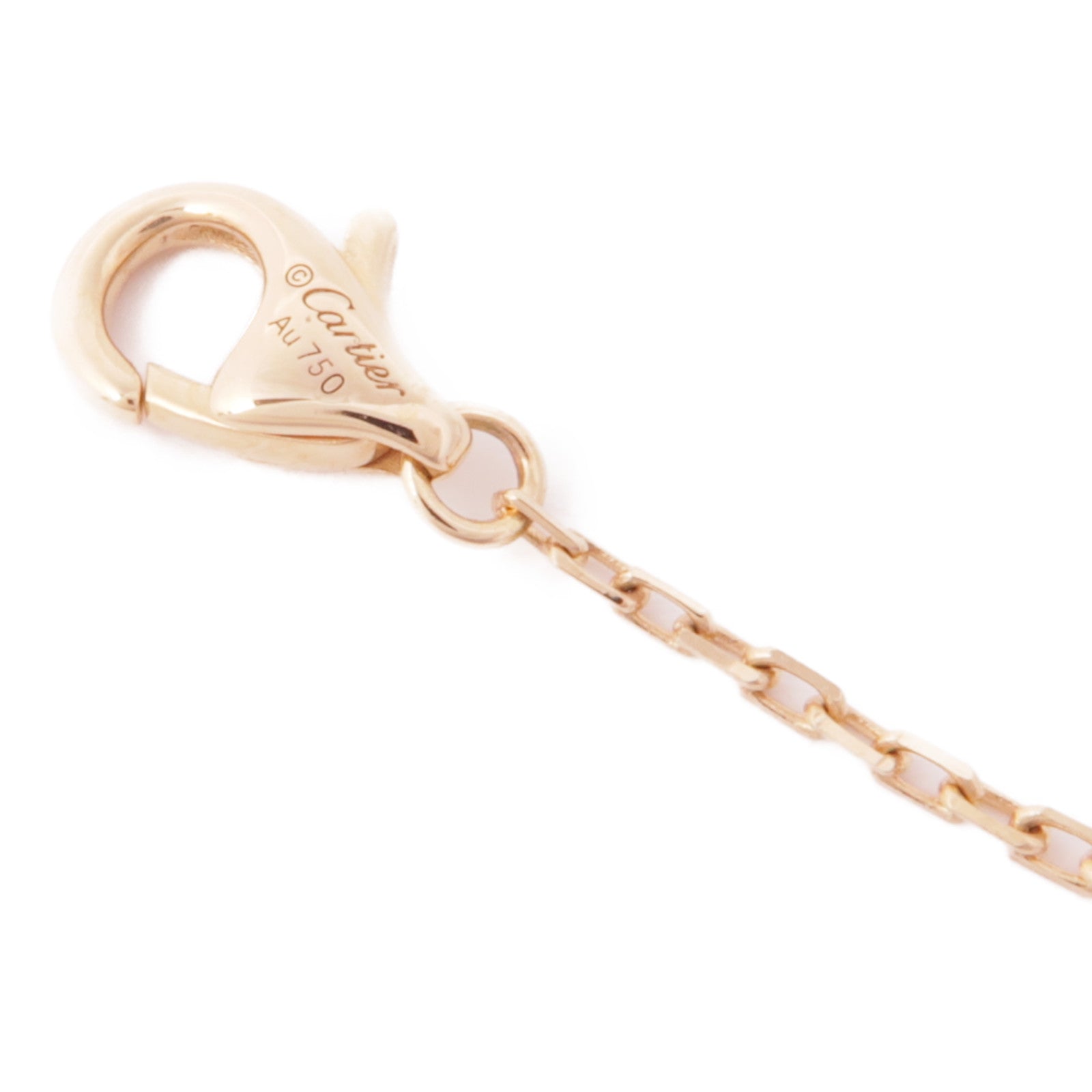 CARTIER Juste Un Clou Diamond Necklace B7224894 18K Pink Gold