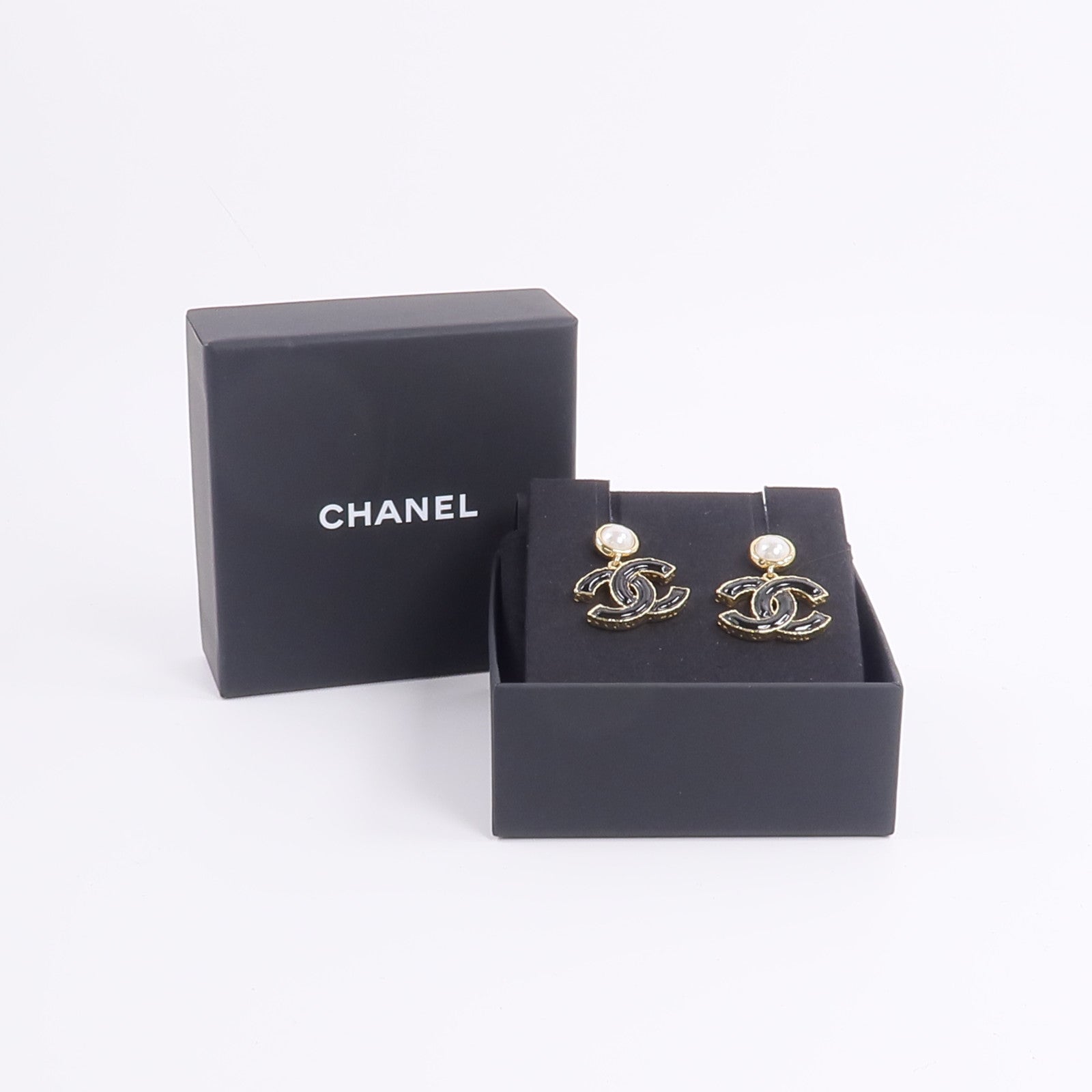 CHANEL 金屬/琺瑯Dangle Earrings耳環