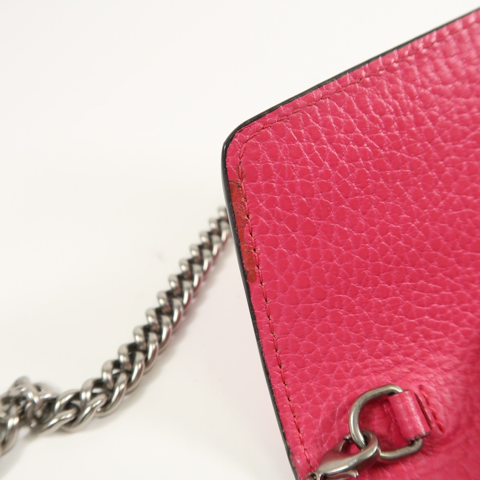 GUCCI GG Shoulder Bag Calfskin Leather