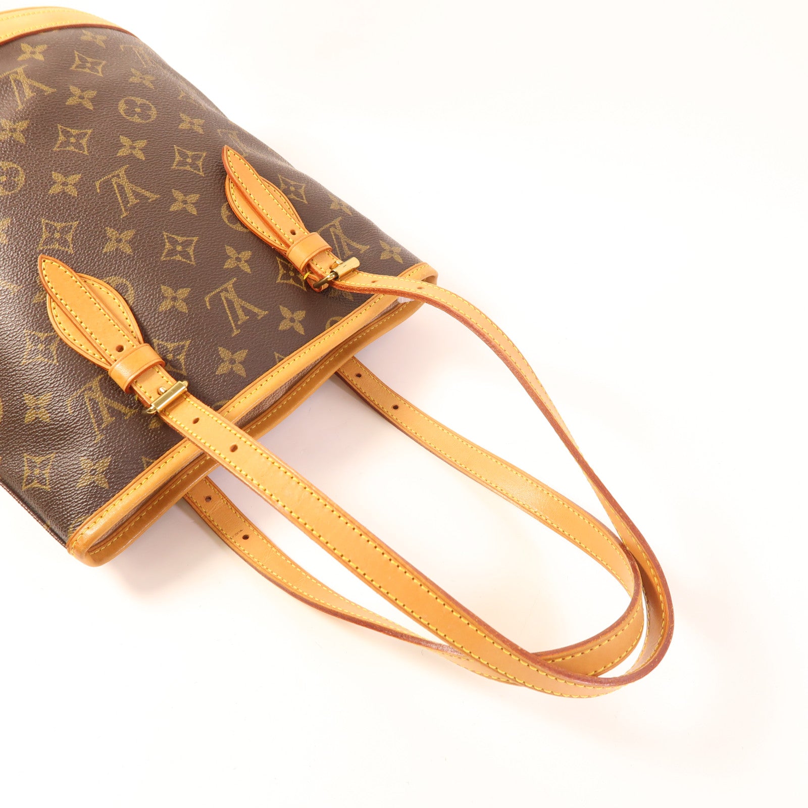 LOUIS VUITTON Monogram Bucket PM金扣手挽袋