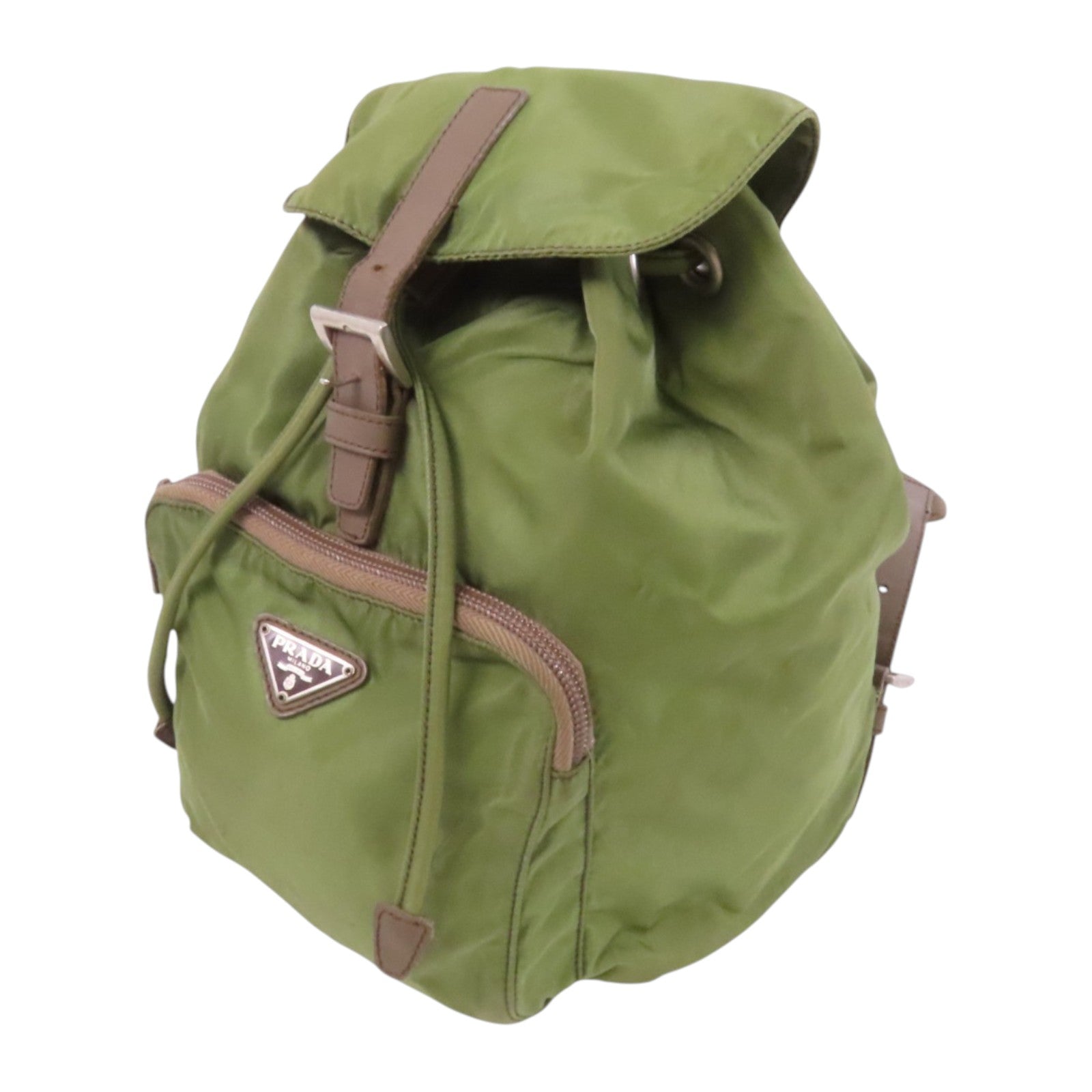 PRADA 尼龍Rucksack銀扣背包