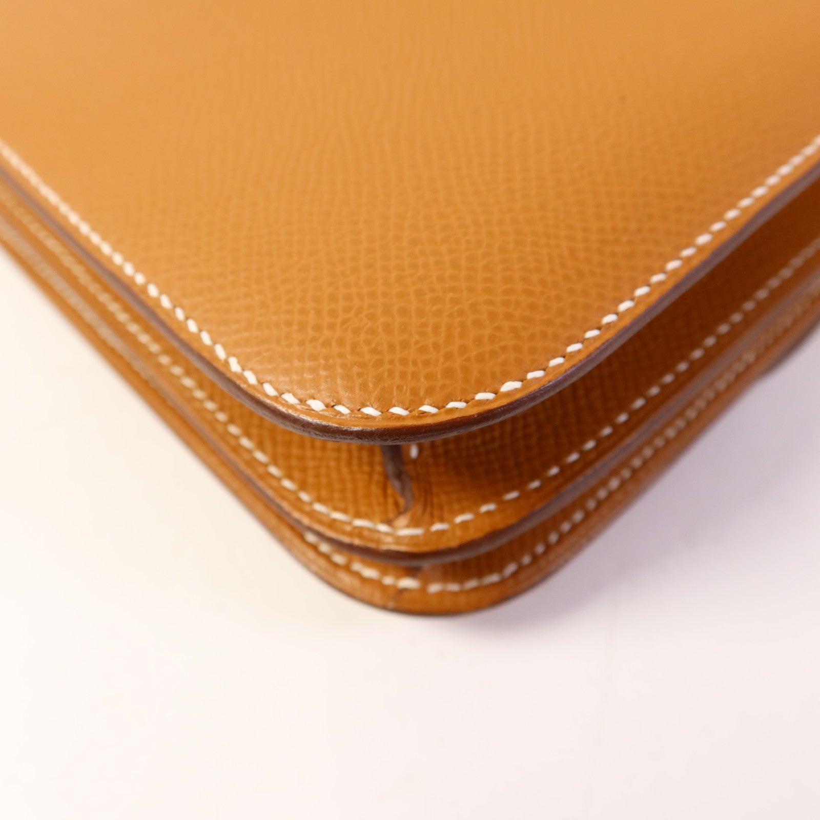 HERMES Epsom皮革Constance Mini金扣肩背袋Gold