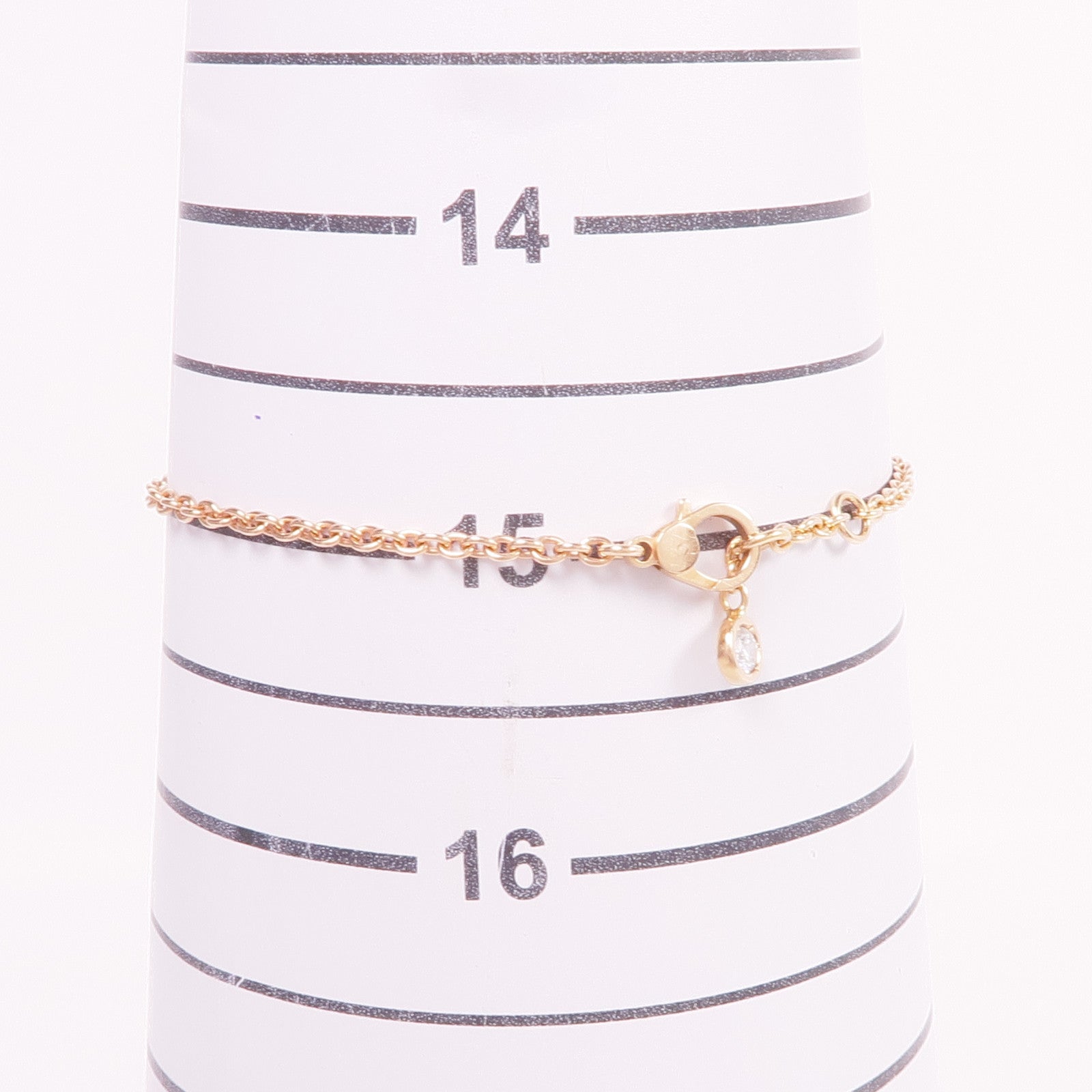 HERMES 18K玫瑰金Finesse Bracelet鑽石手鏈