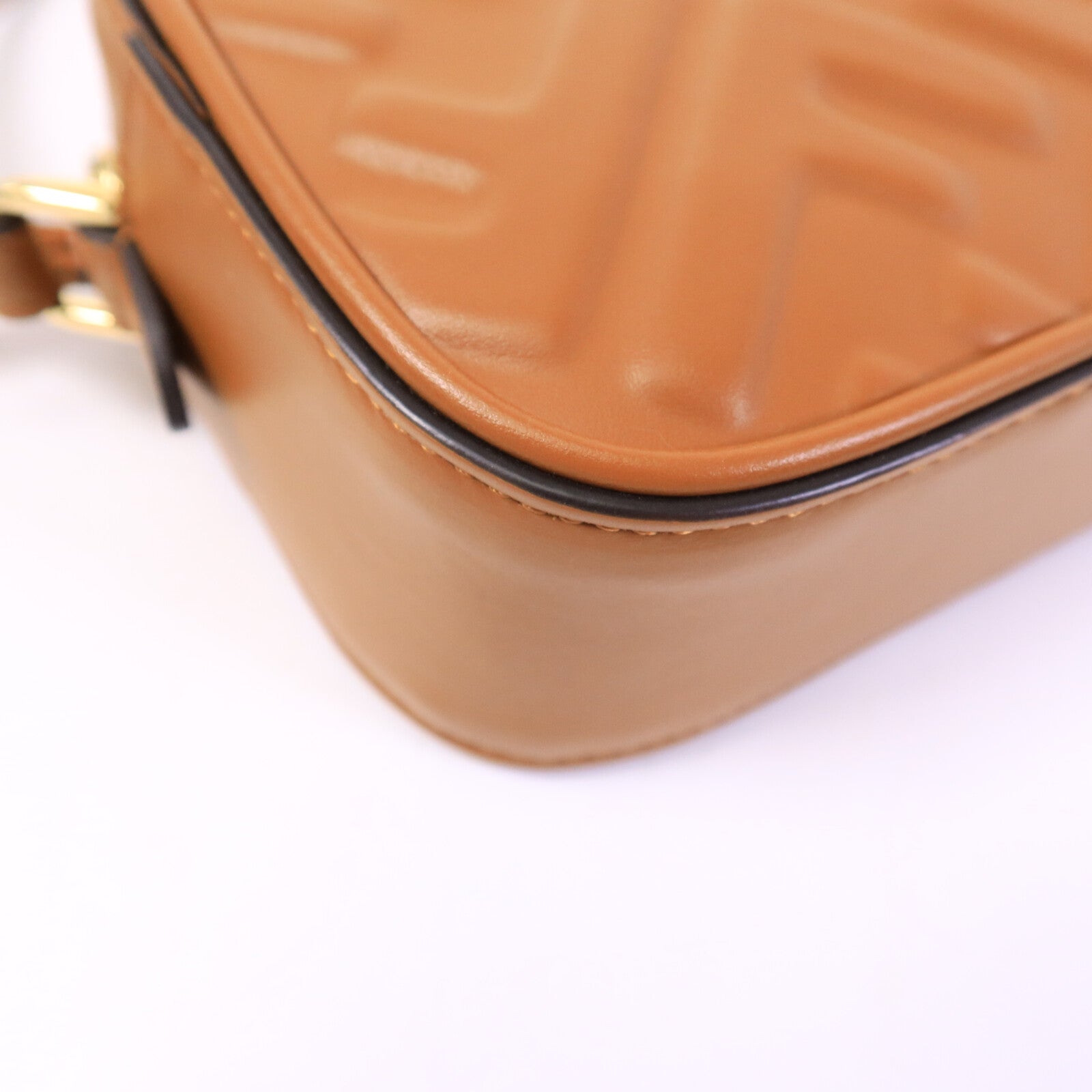 FENDI 牛皮皮革FF Logo Camera Case肩背袋