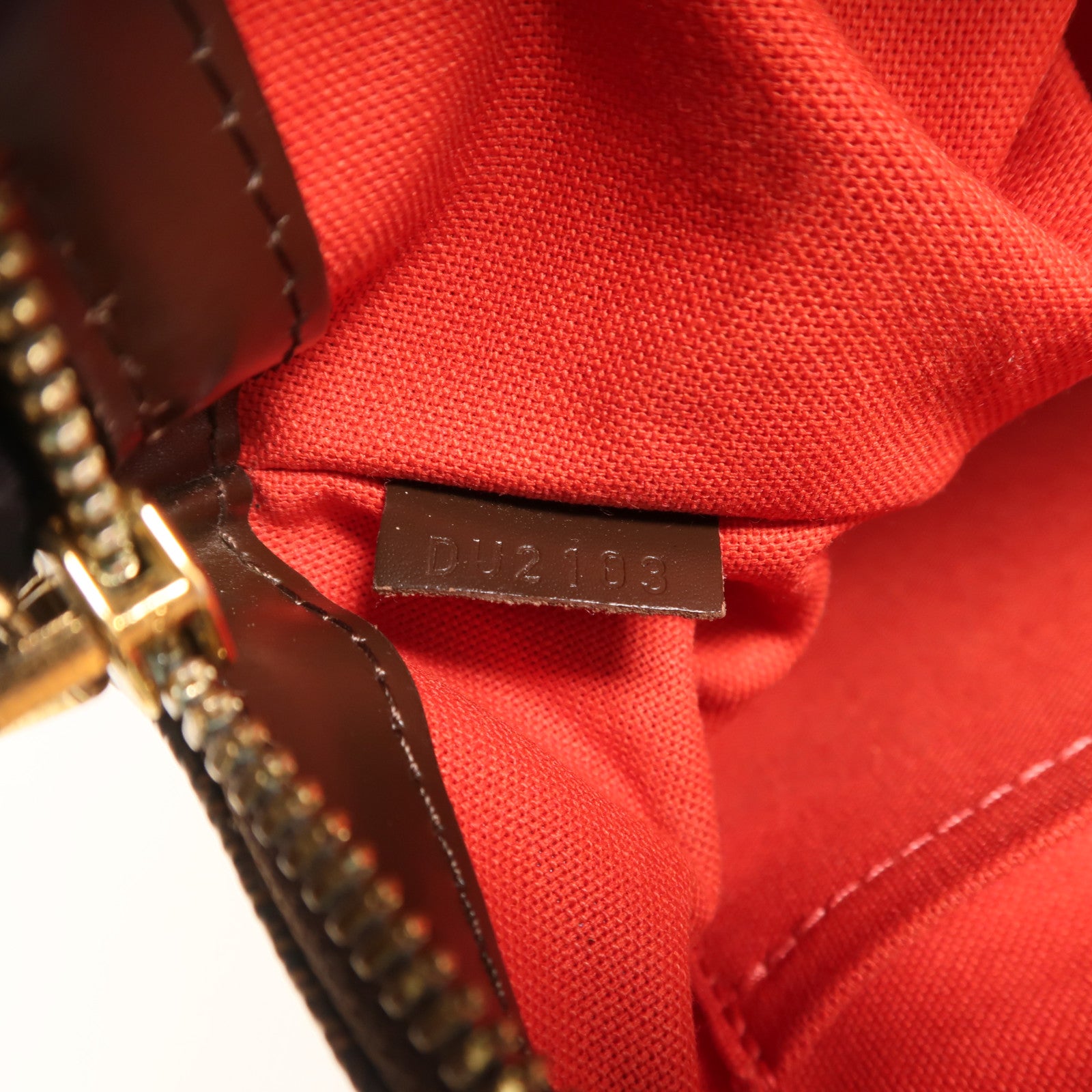 LOUIS VUITTON Damier Verona PM金扣肩背袋棕色