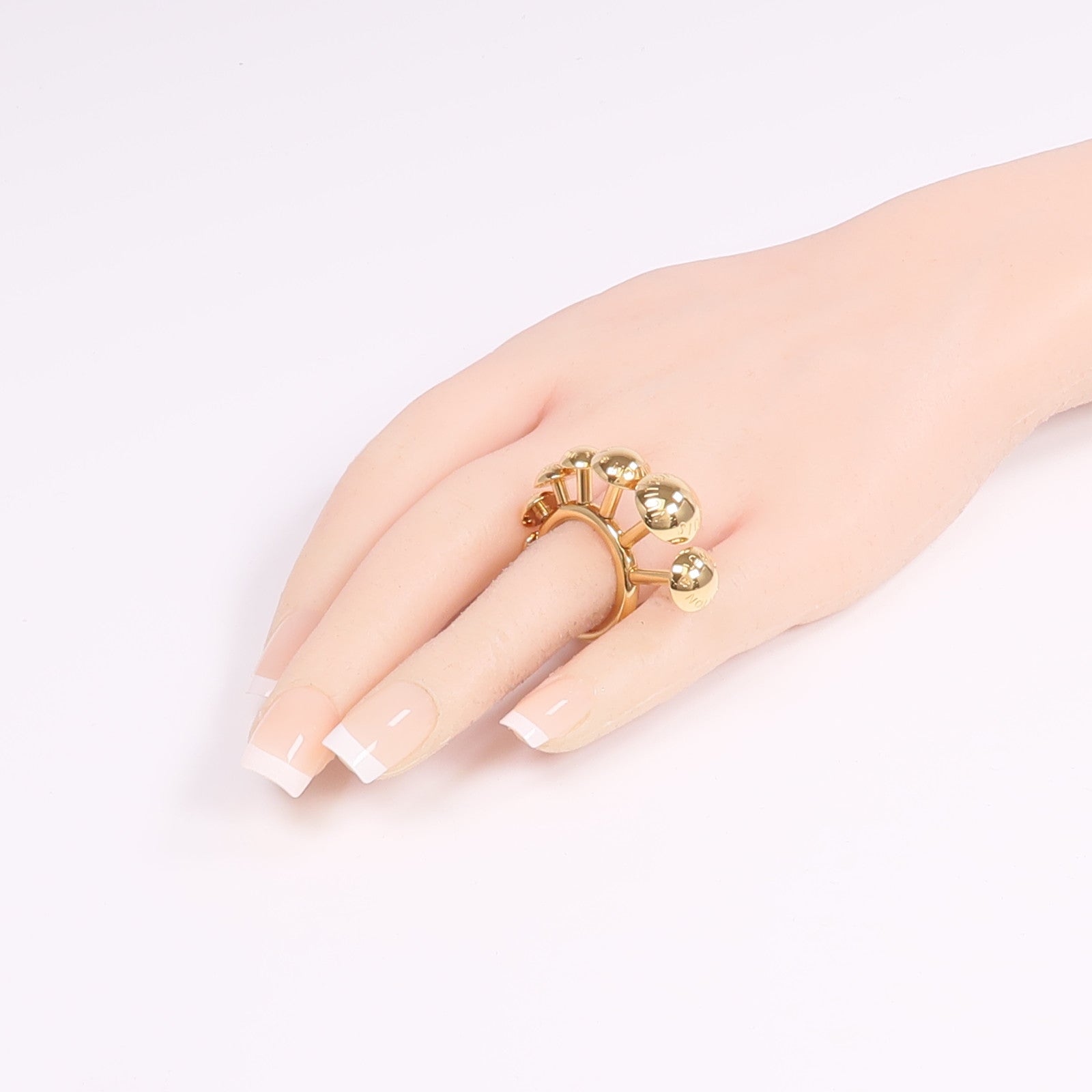 LOUIS VUITTON 【激減優惠】金屬Studdy Ring戒指US#6.5
