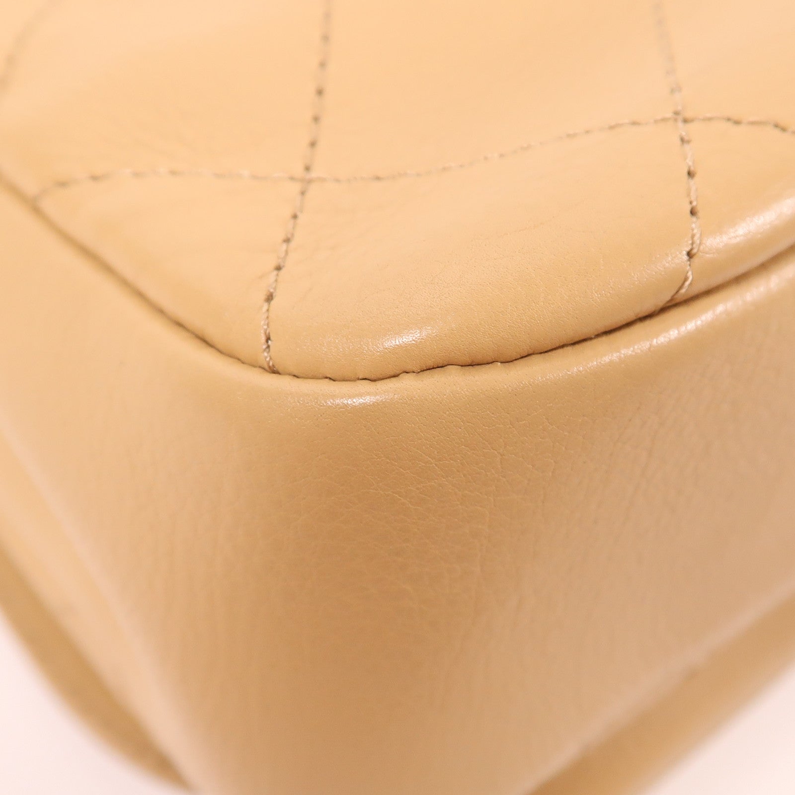CHANEL 牛皮皮革Shoulder Bag金扣鏈帶肩背袋