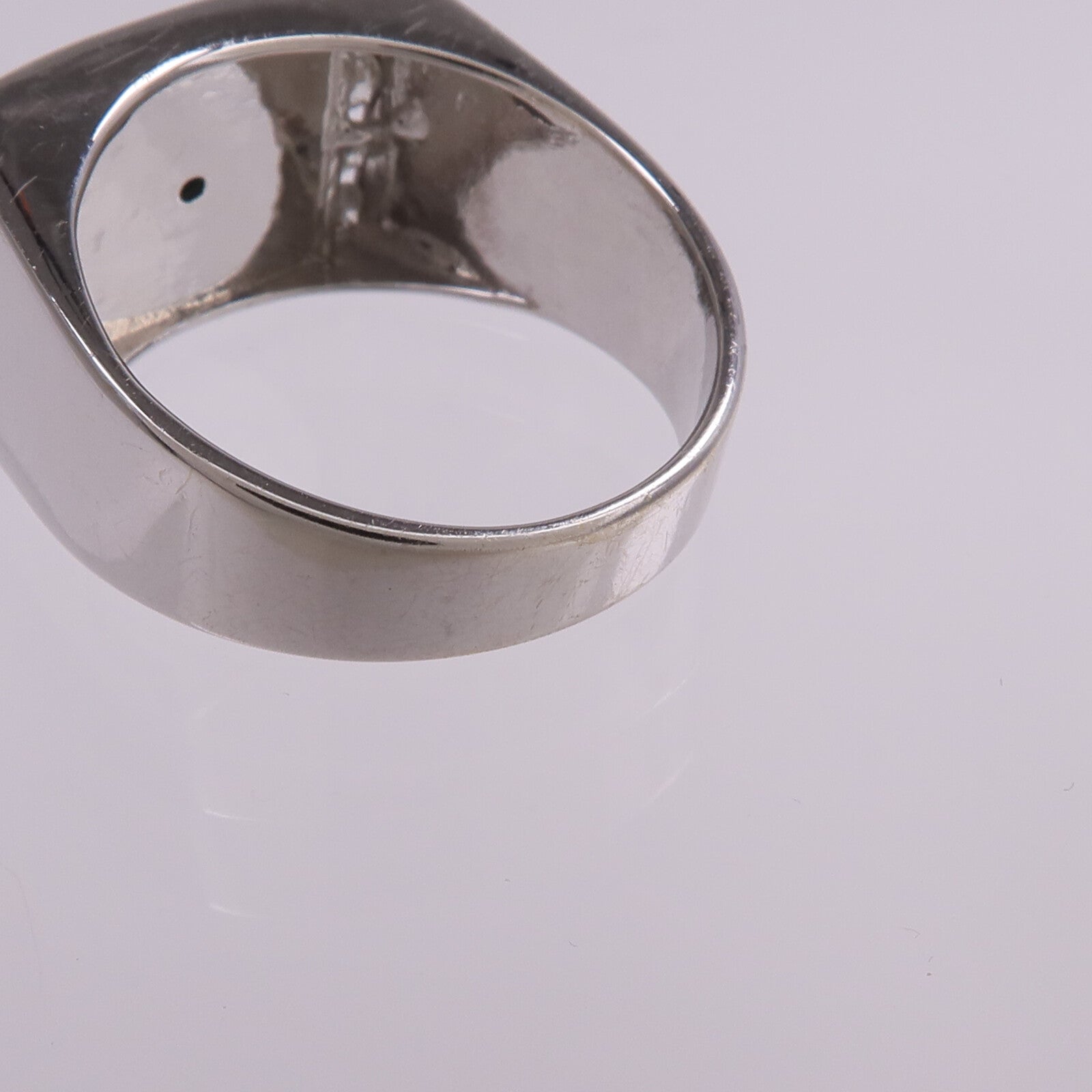 JEWELRY 18K白金Jade Diamond Ring翡翠/鑽石戒指US#8.5