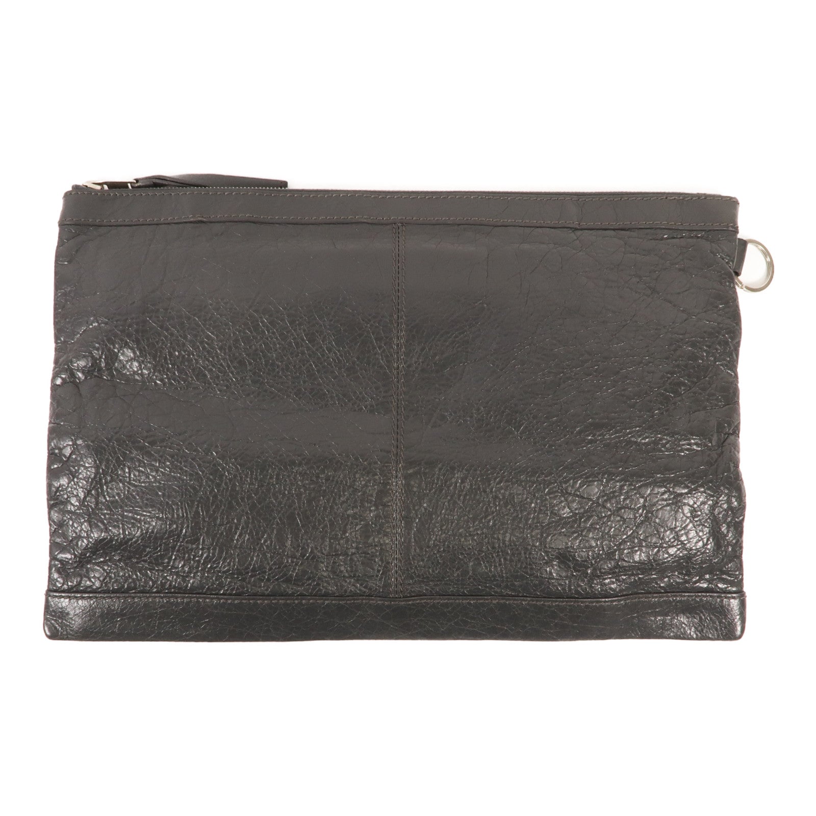 BALENCIAGA 牛皮皮革Classic City Large Pouch銀扣手拿包