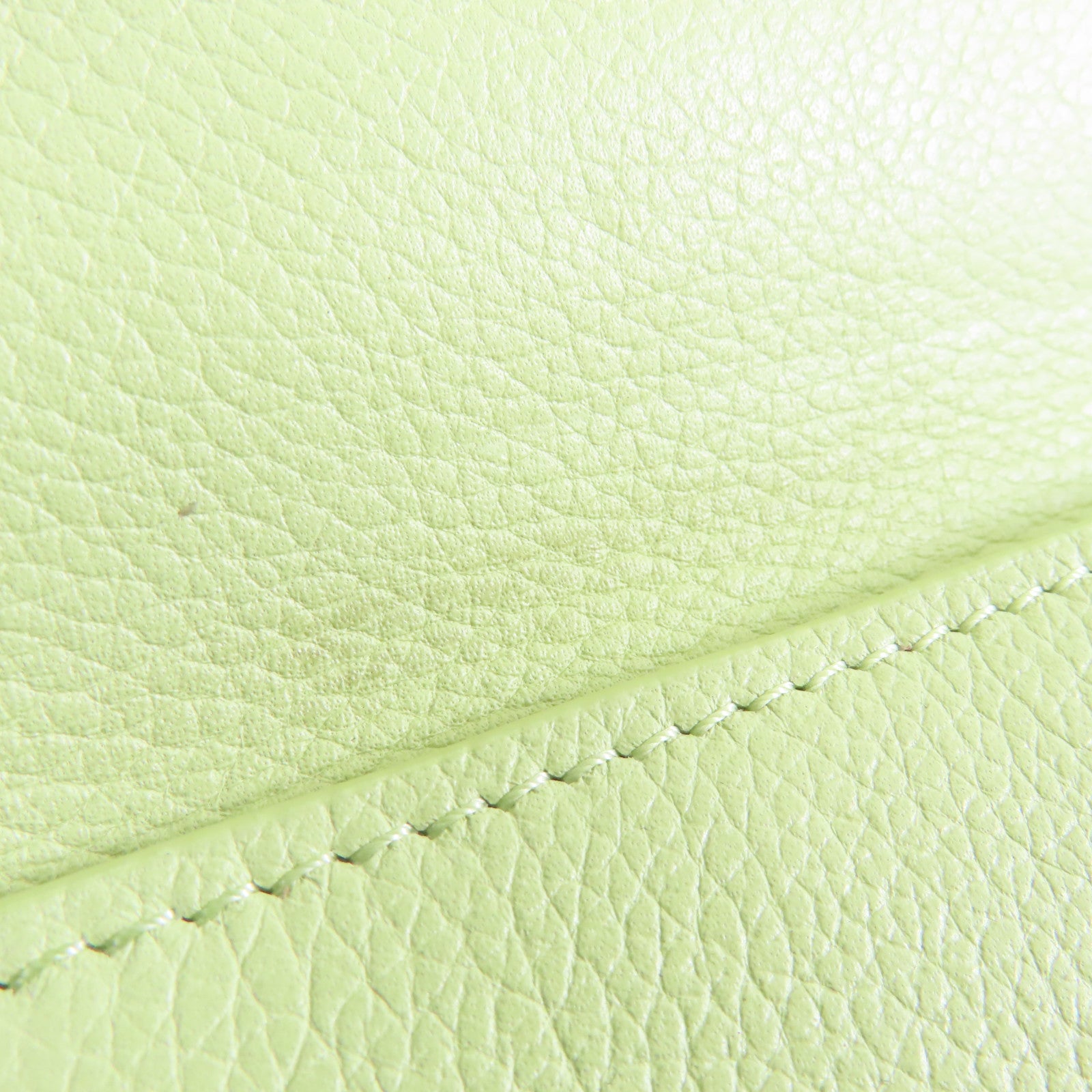 LOUIS VUITTON 牛皮皮革Lockmini Wallet銀扣錢包綠色
