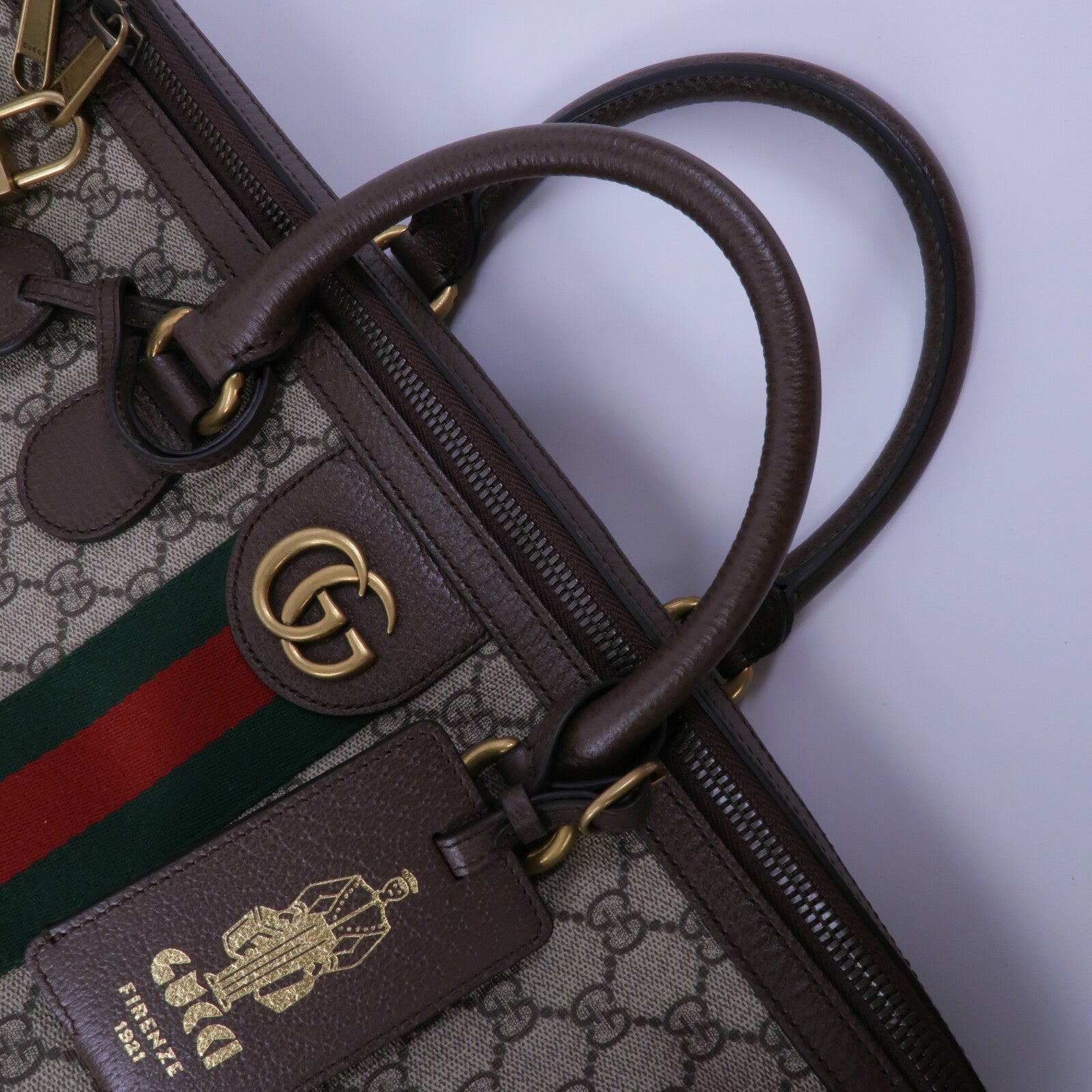 GUCCI 塗層帆布Ophidia GG Large Duffle Bag手挽肩背兩用袋