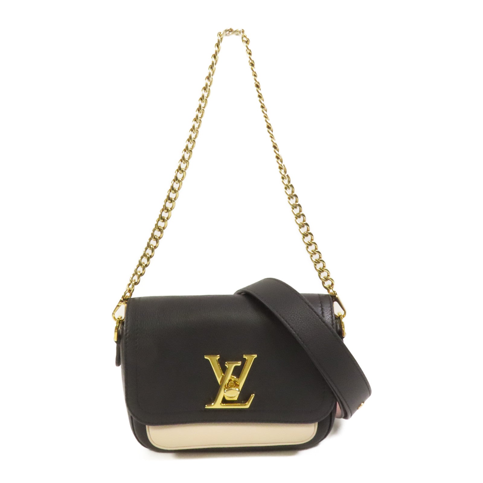 LOUIS VUITTON 牛皮皮革Lockme Tender金扣肩背袋
