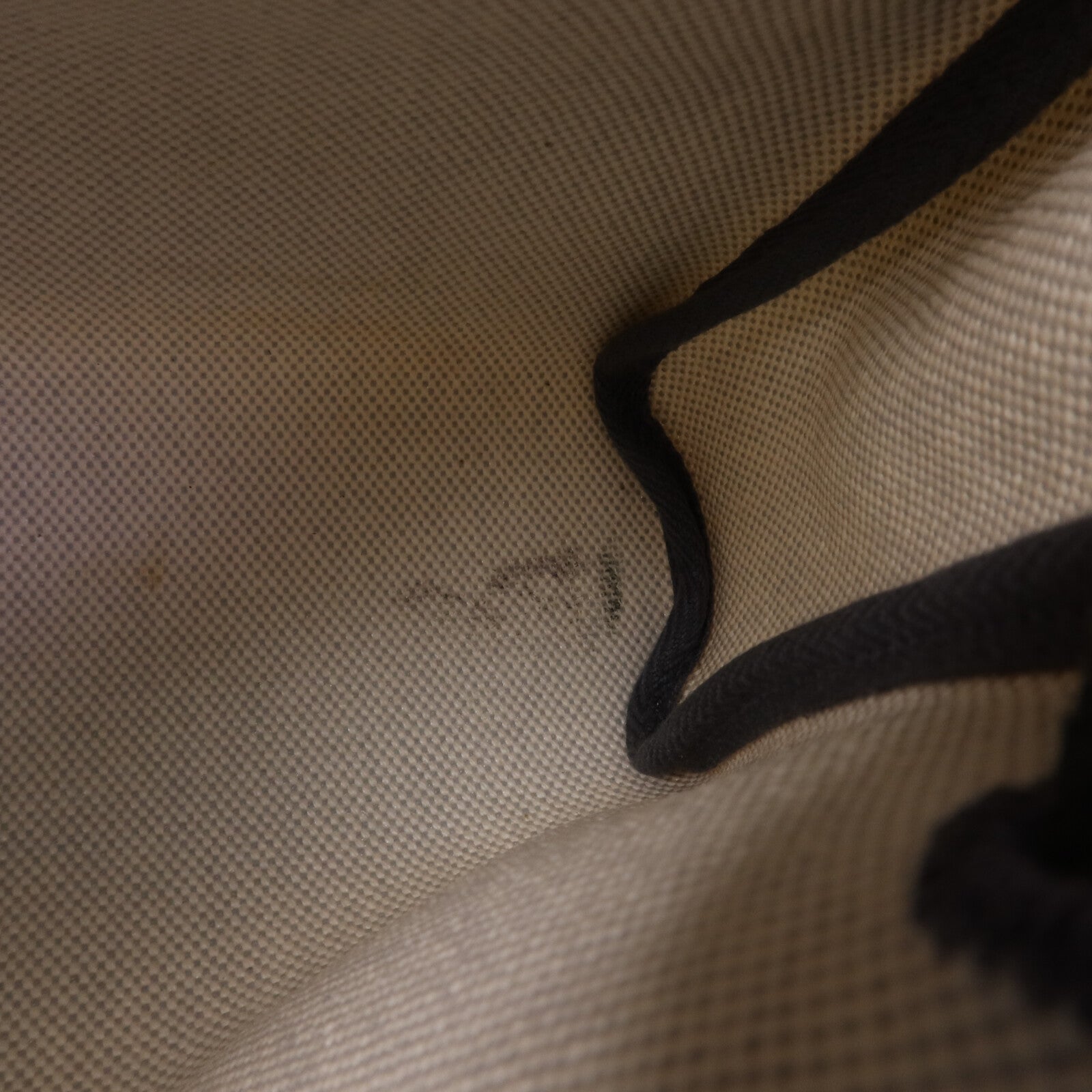HERMES 帆布Mini Herbag銀扣肩背袋Ardoise