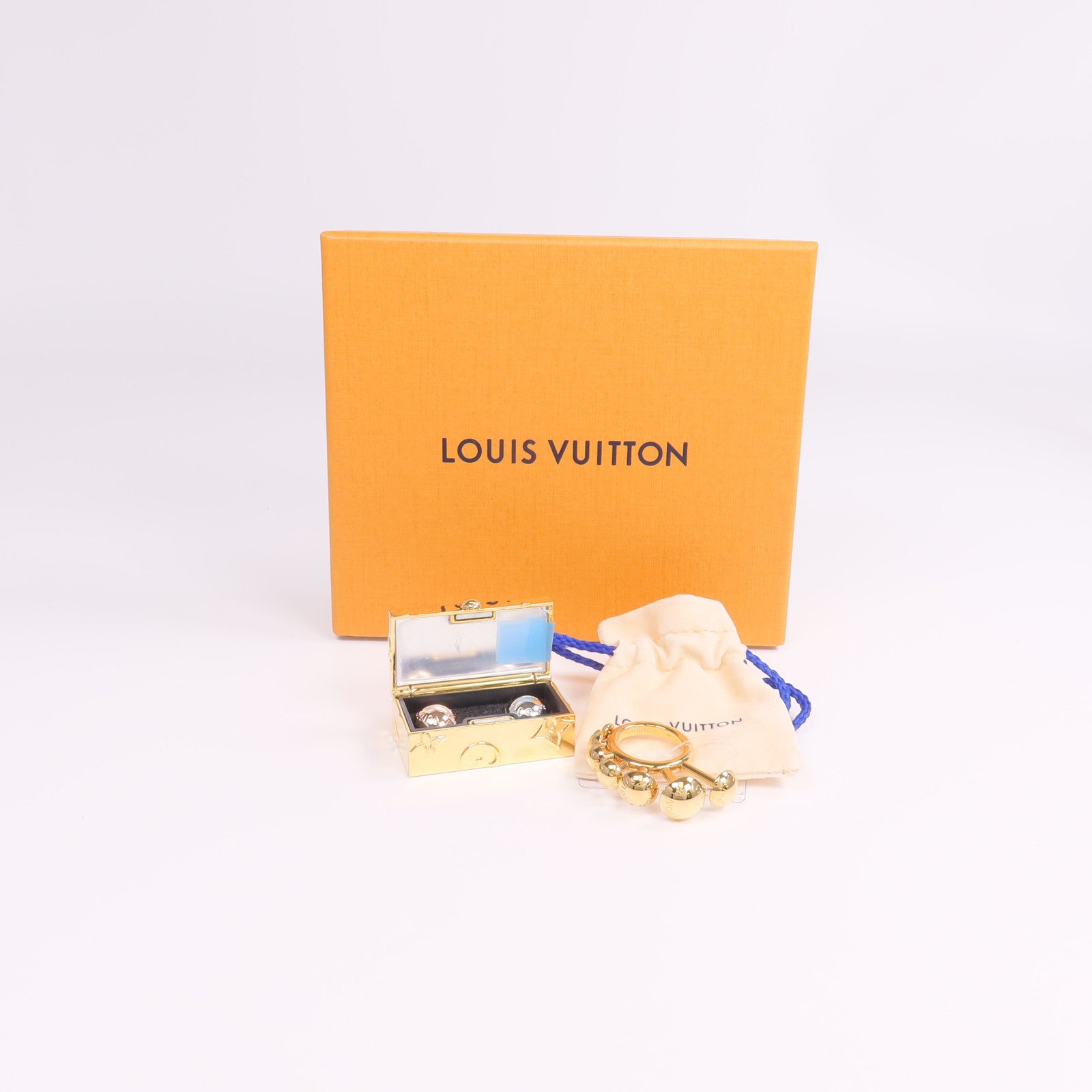LOUIS VUITTON 【激減優惠】金屬Studdy Ring戒指US#6.5