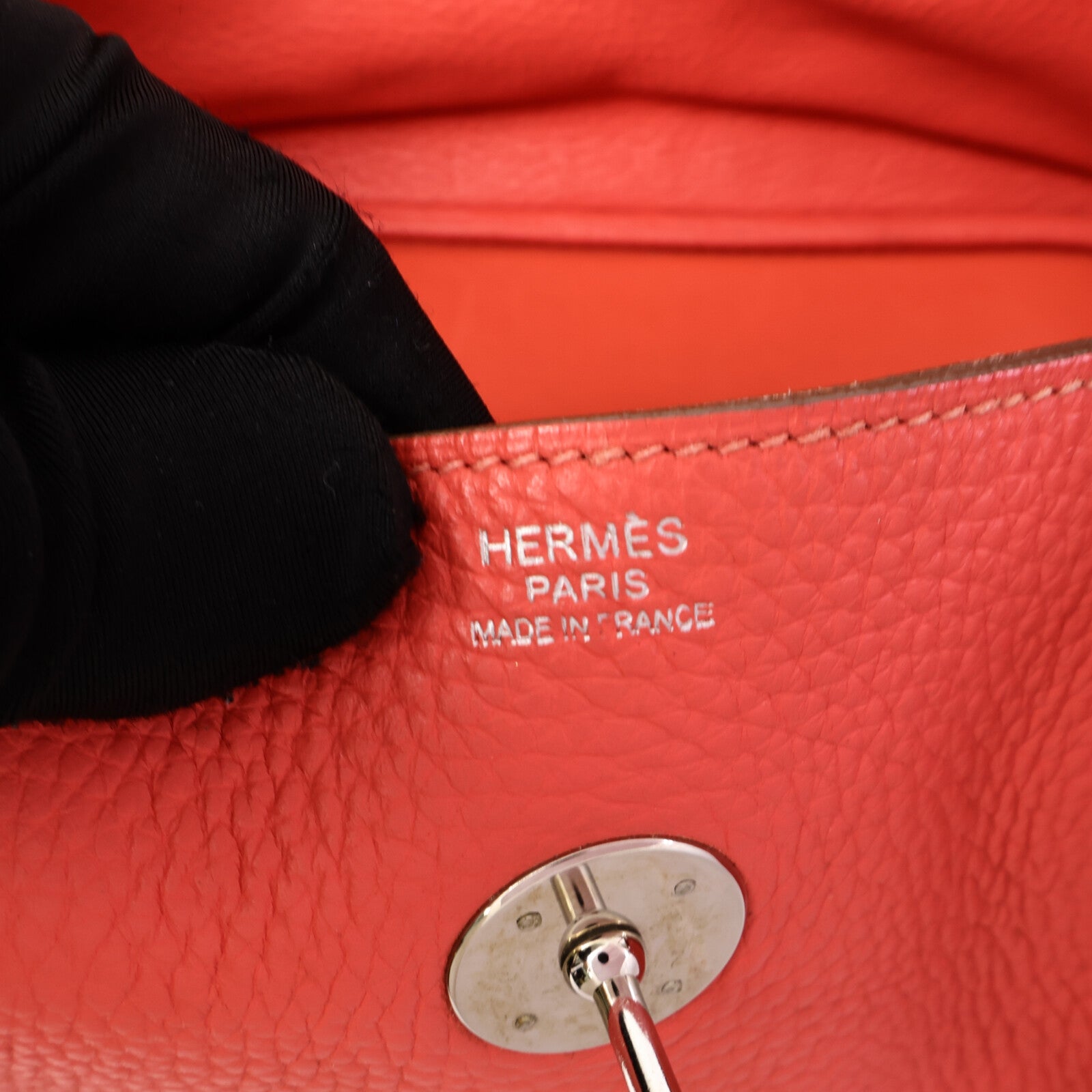 HERMES Clemence皮革Lindy 34手挽肩背兩用袋
