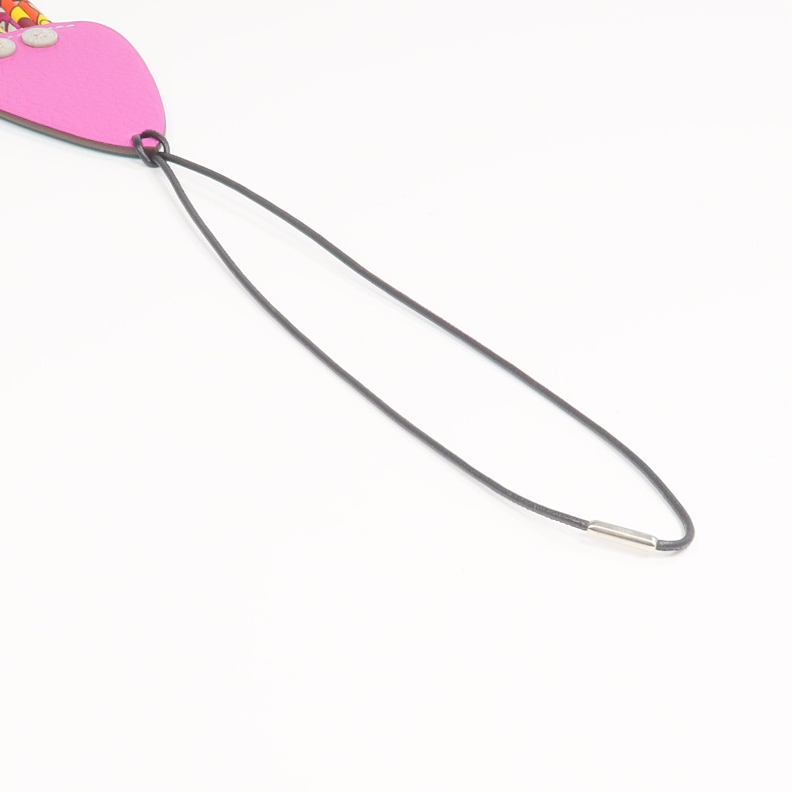 HERMES Clemence/Chevre皮革/絲質H Squid Charm掛飾