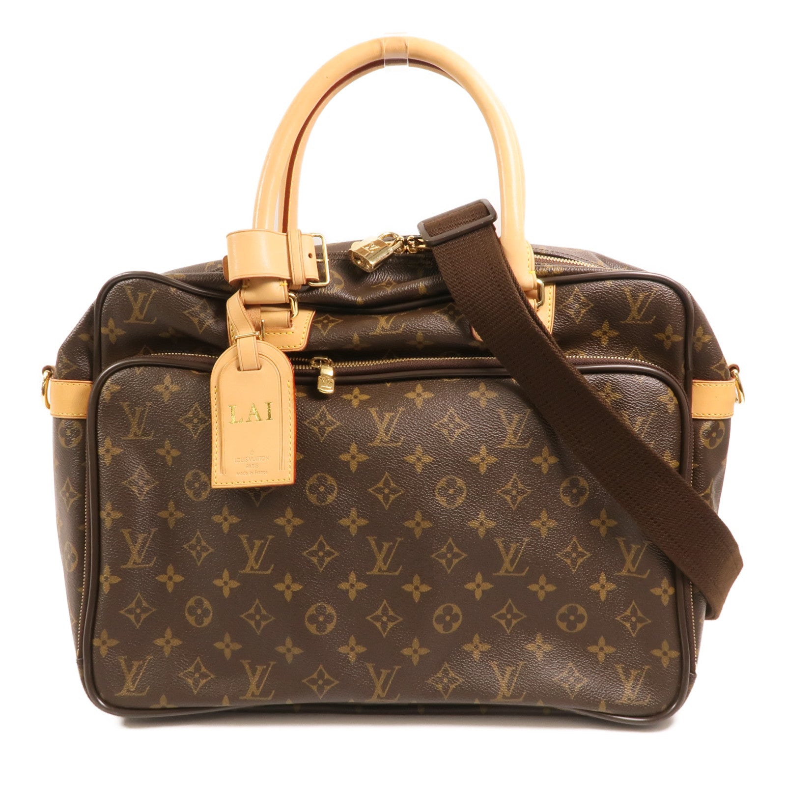 LOUIS VUITTON Monogram Icare金扣手挽肩背兩用袋
