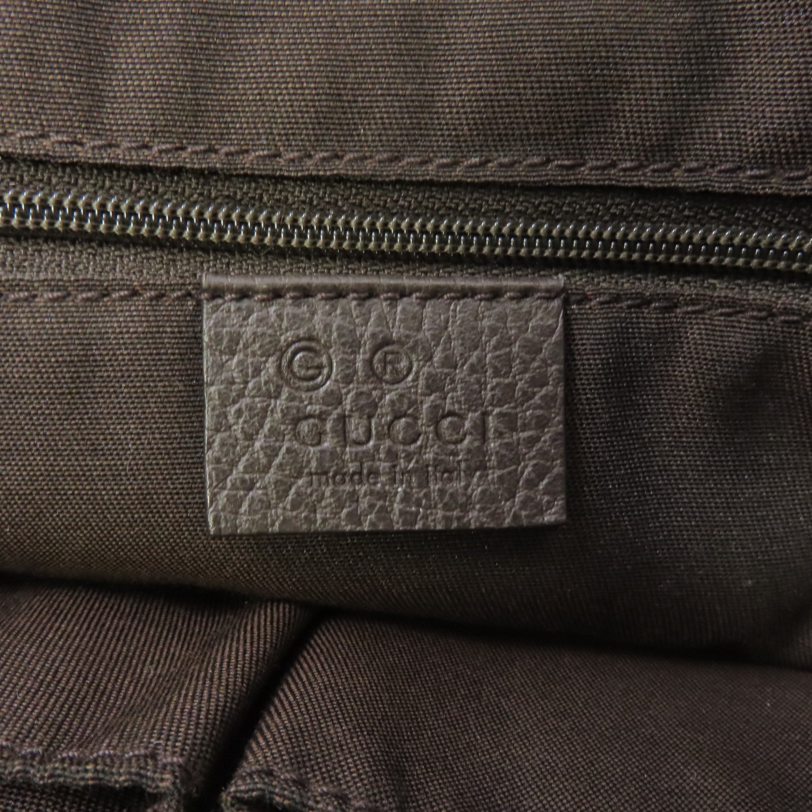 GUCCI PVC Handbag/Shoulder Bag金扣手挽袋/啡色肩背袋