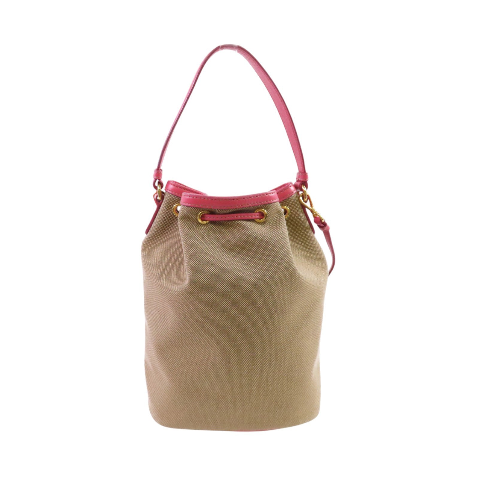 PRADA 帆布Mini Bucket 2Way Shoulder Bag手挽肩背兩用袋