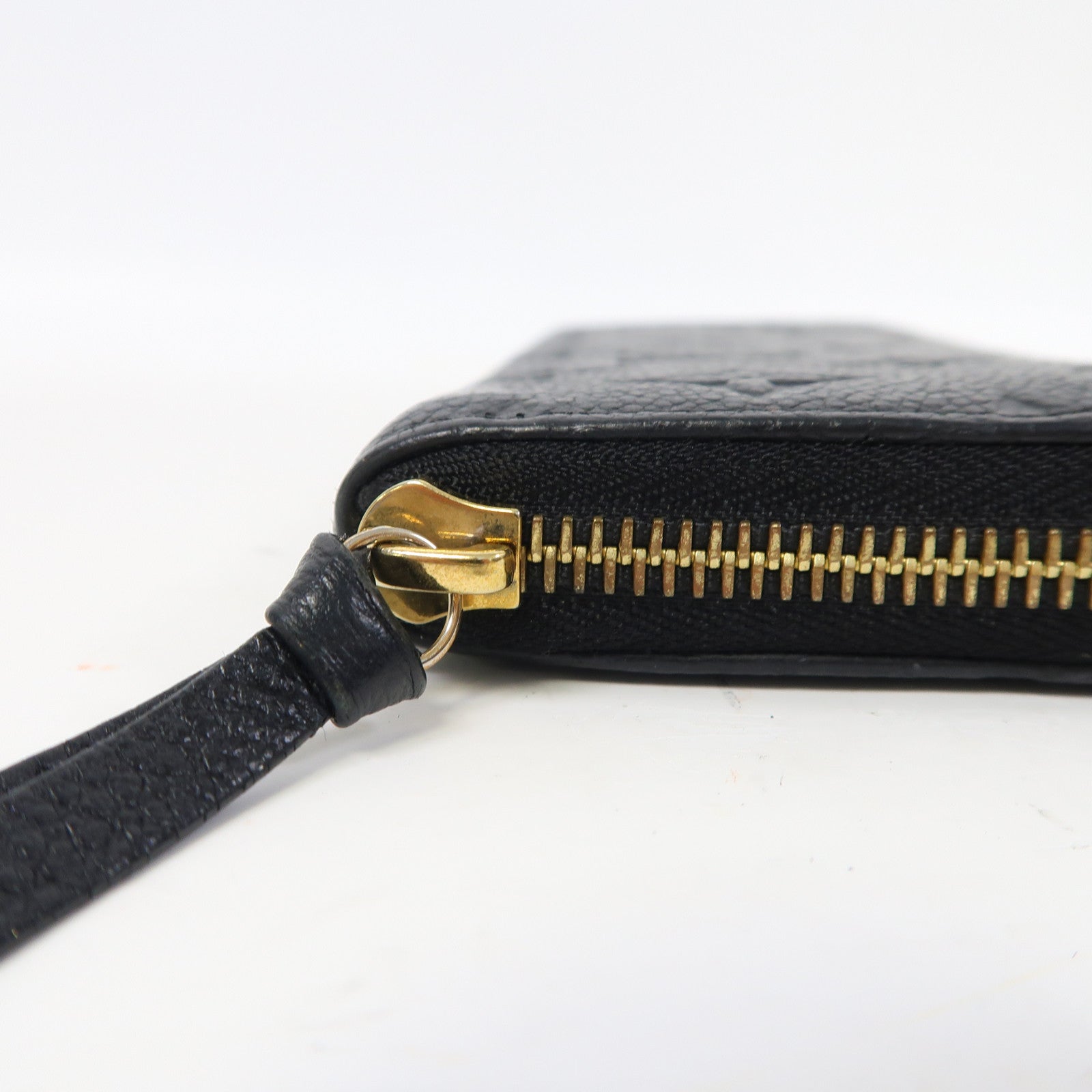 LOUIS VUITTON Monogram Empreinte Clemence Wallet金扣長錢包黑色