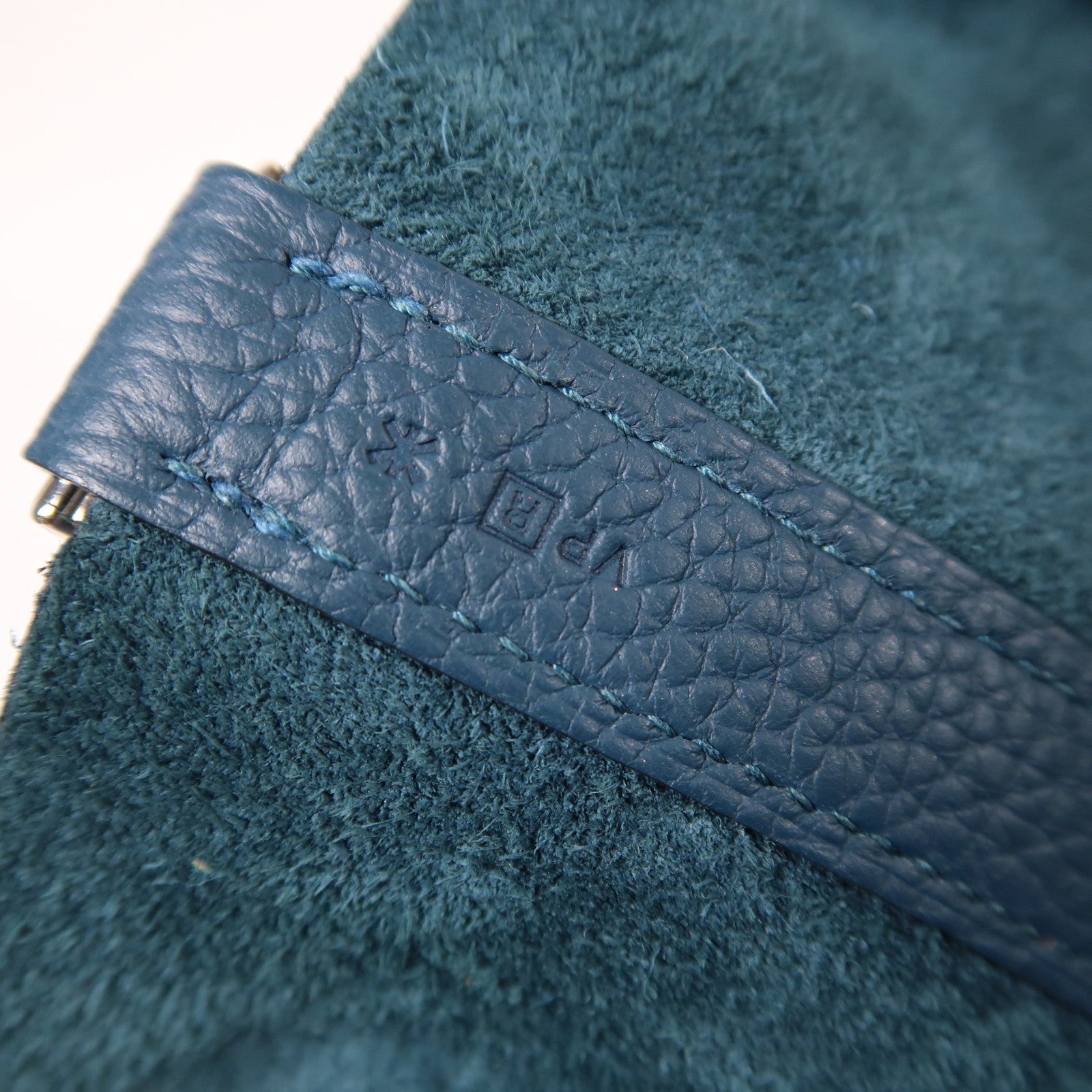 HERMES Clemence皮革Picotin GM銀扣手挽袋Colvert