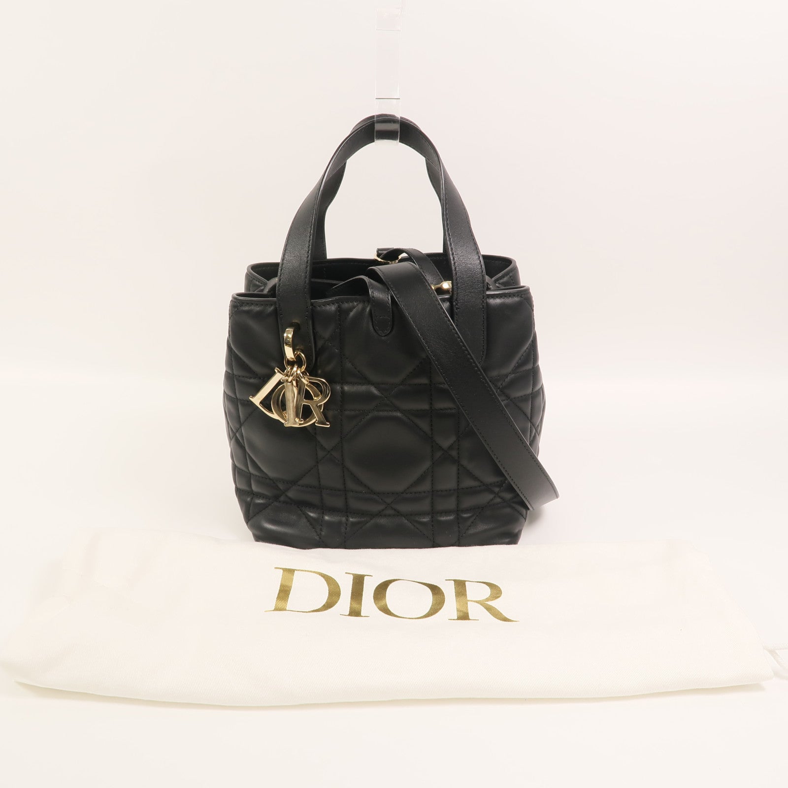 Dior 牛皮皮革Toujours Vertical Small手挽肩背兩用袋