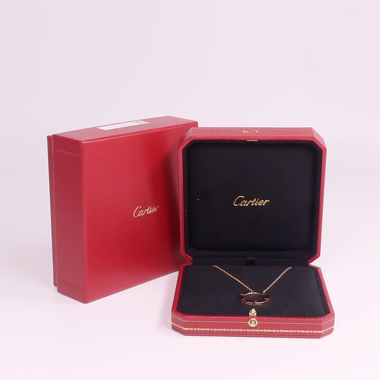 CARTIER 18K玫瑰金Love Necklace項鍊