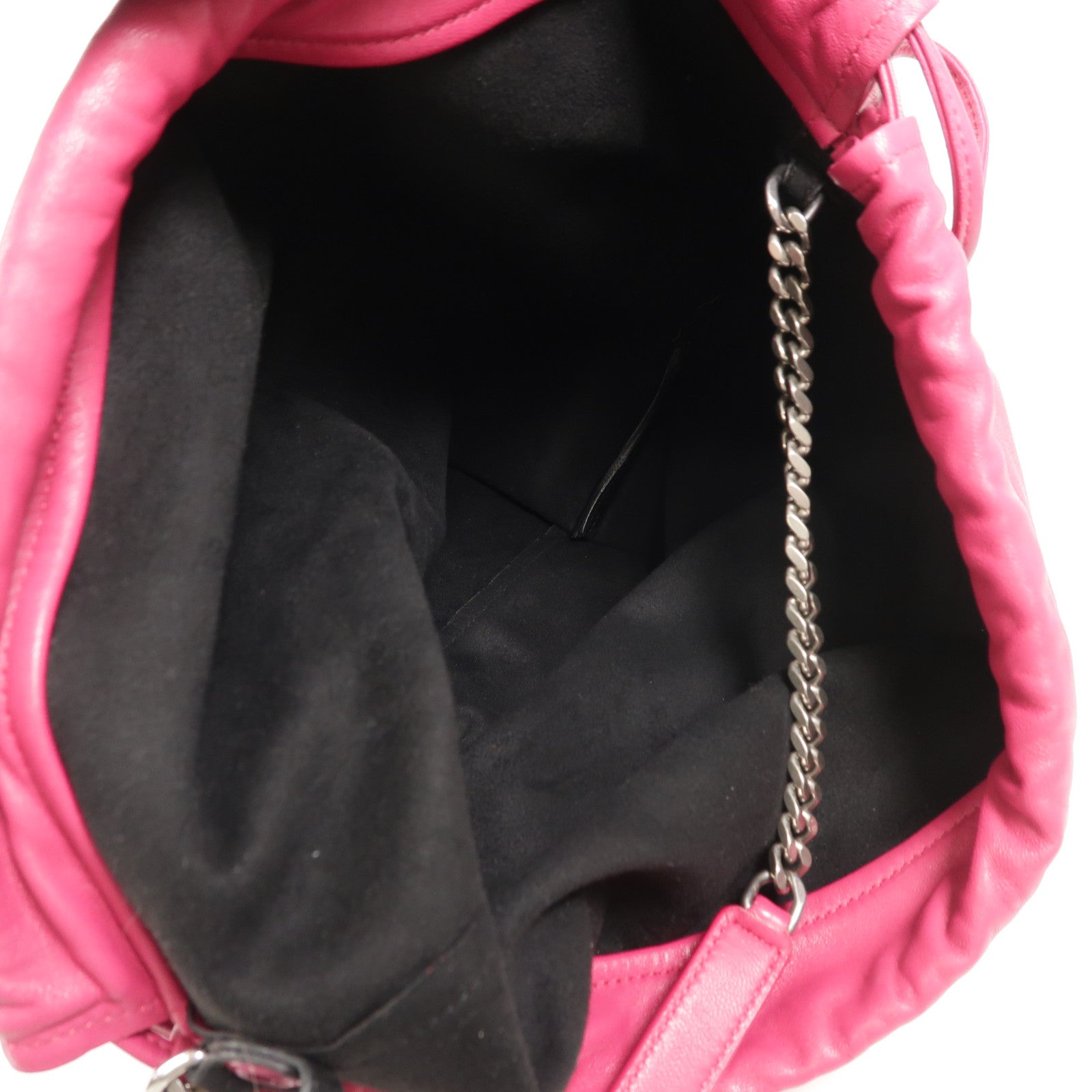 YVES SAINT LAURENT 羊皮皮革Teddy Bucket肩背袋