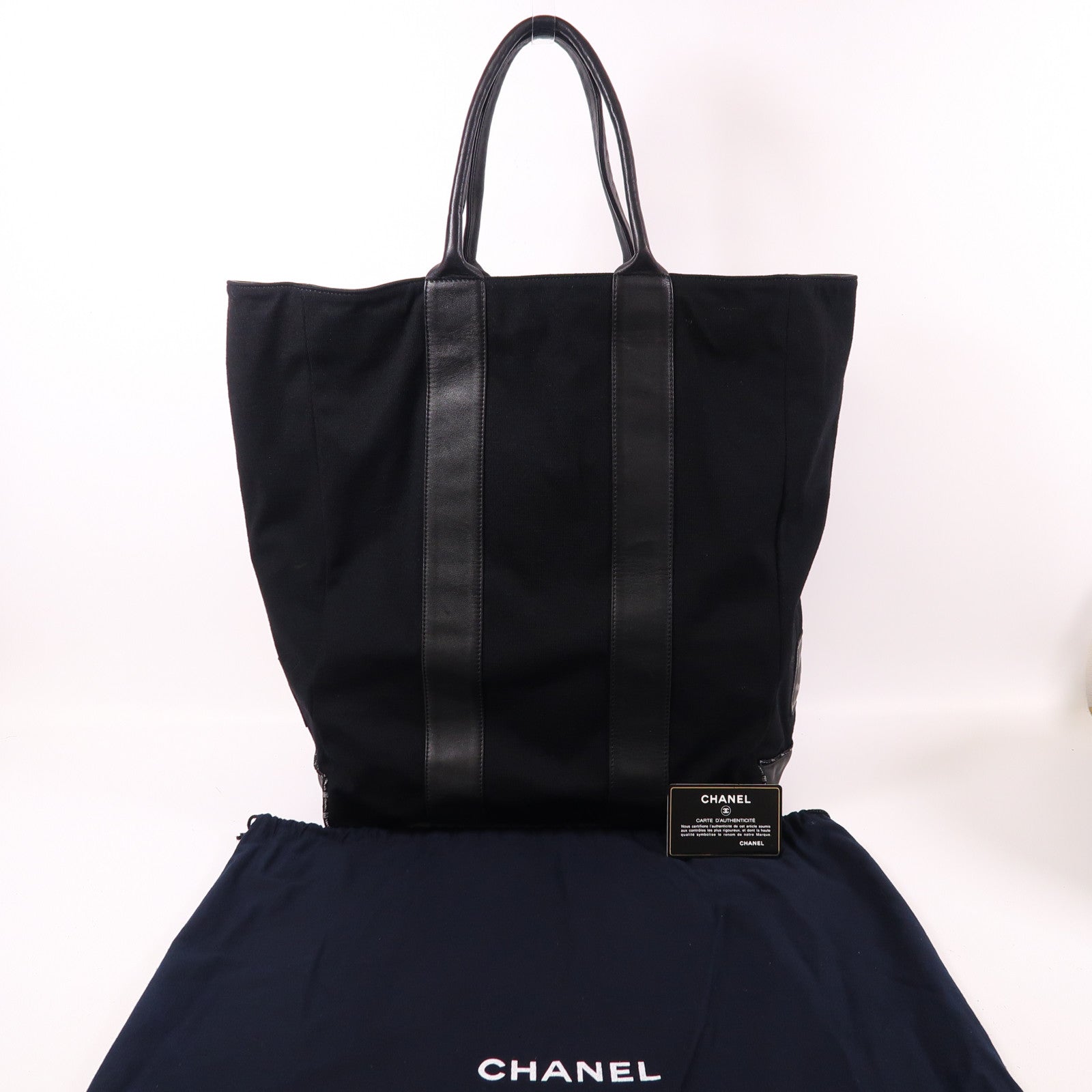 CHANEL 【激減優惠】皮革/帆布Tote Bag手挽袋