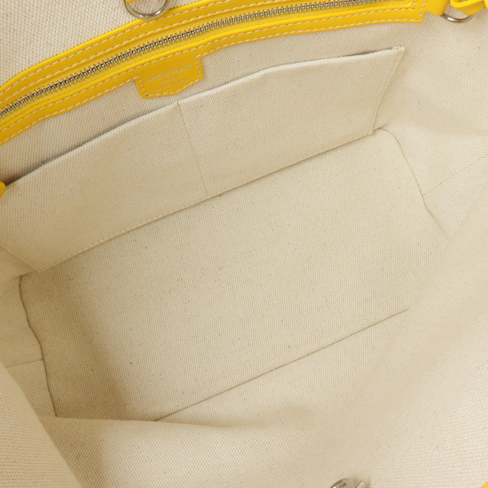 SELECTION 塗層帆布Moynat M Tote PM銀扣肩背袋