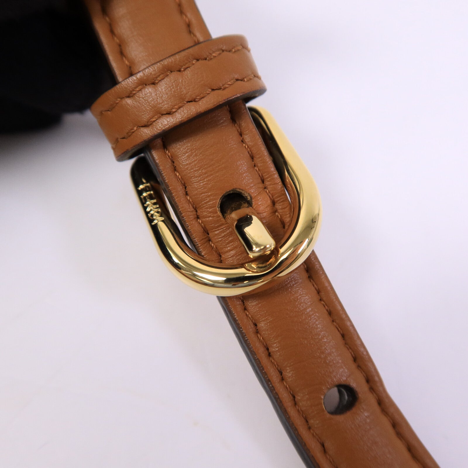 FENDI 牛皮皮革FF Logo Camera Case肩背袋