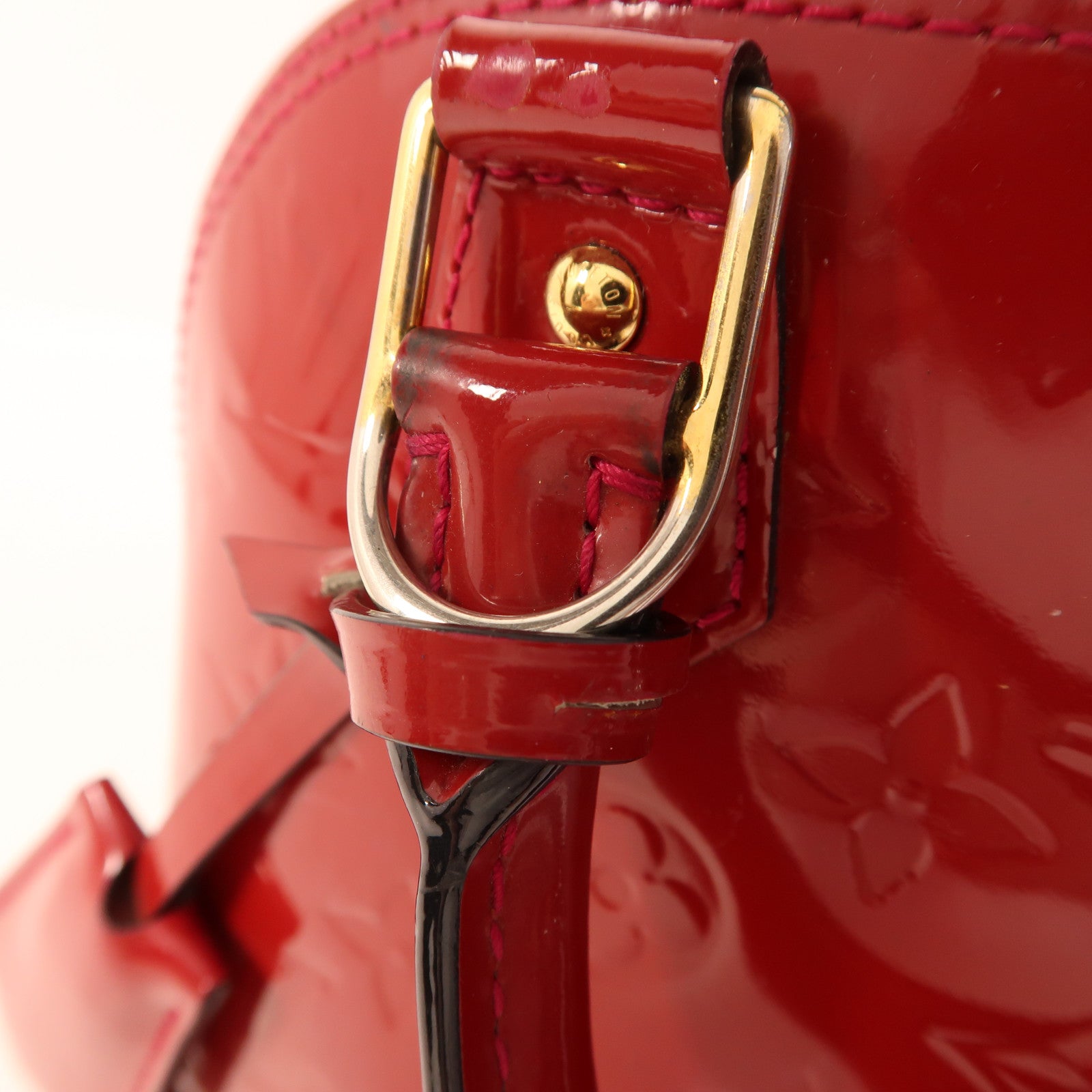 LOUIS VUITTON Vernis Alma BB金扣手挽肩背兩用袋