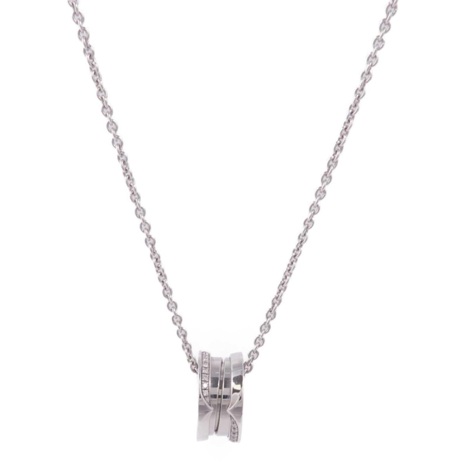 BVLGARI 18K白金B-zero1 Diamond Necklace鑽石項鍊