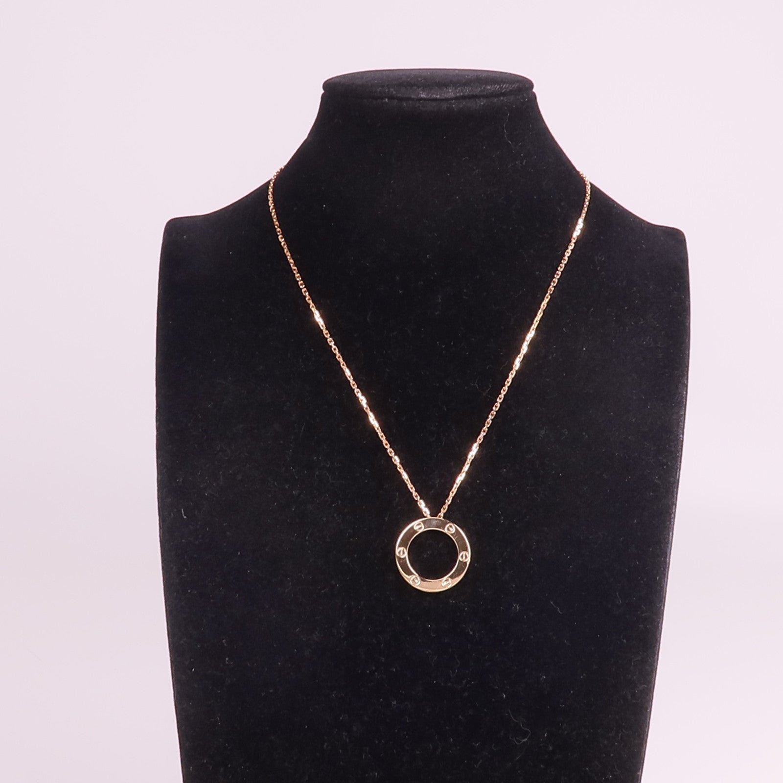 CARTIER 18K玫瑰金Love Necklace項鍊