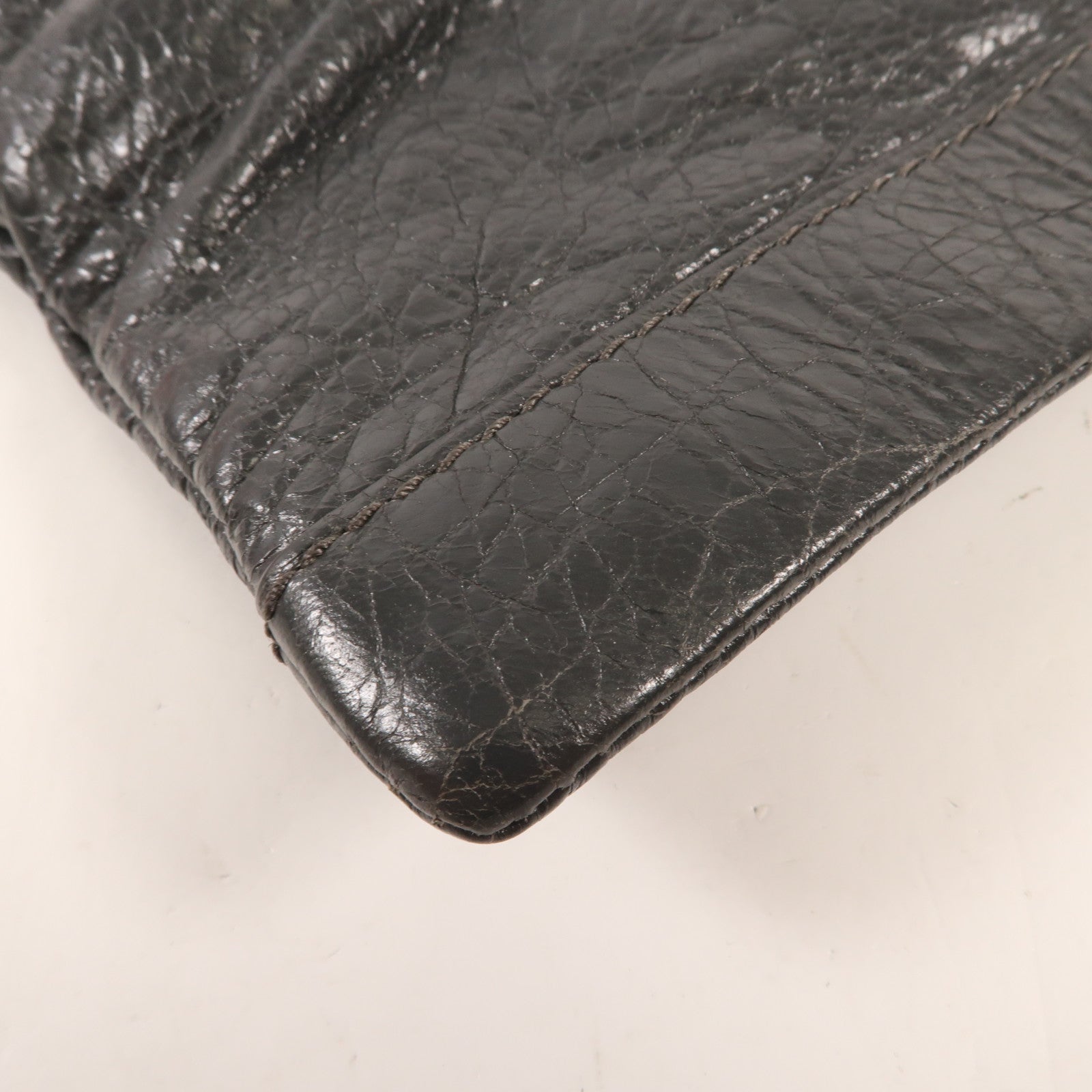 BALENCIAGA 牛皮皮革Classic City Large Pouch銀扣手拿包